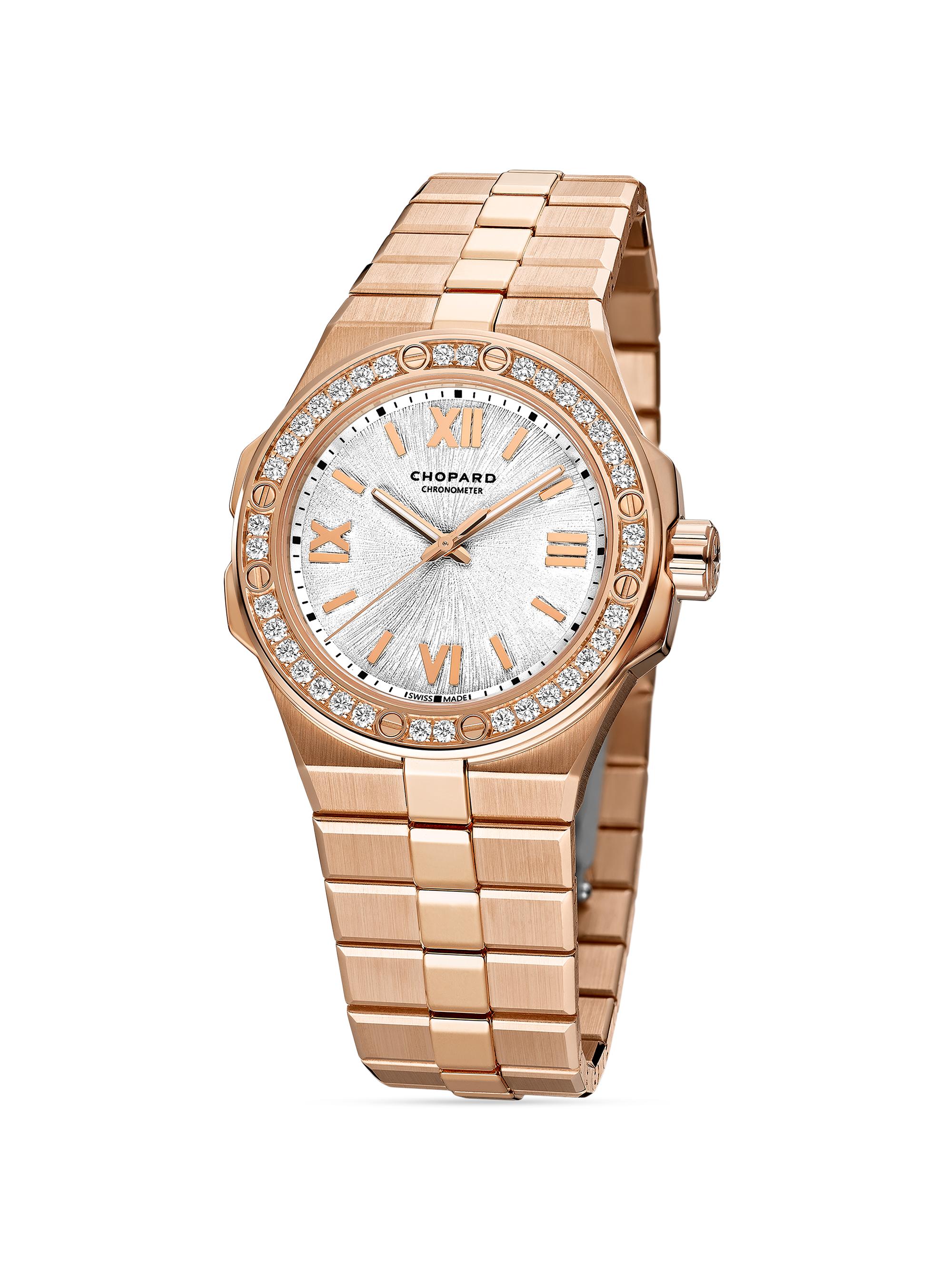 Chopard Alpine Eagle 18K Rose Gold TCW Diamond Bracelet