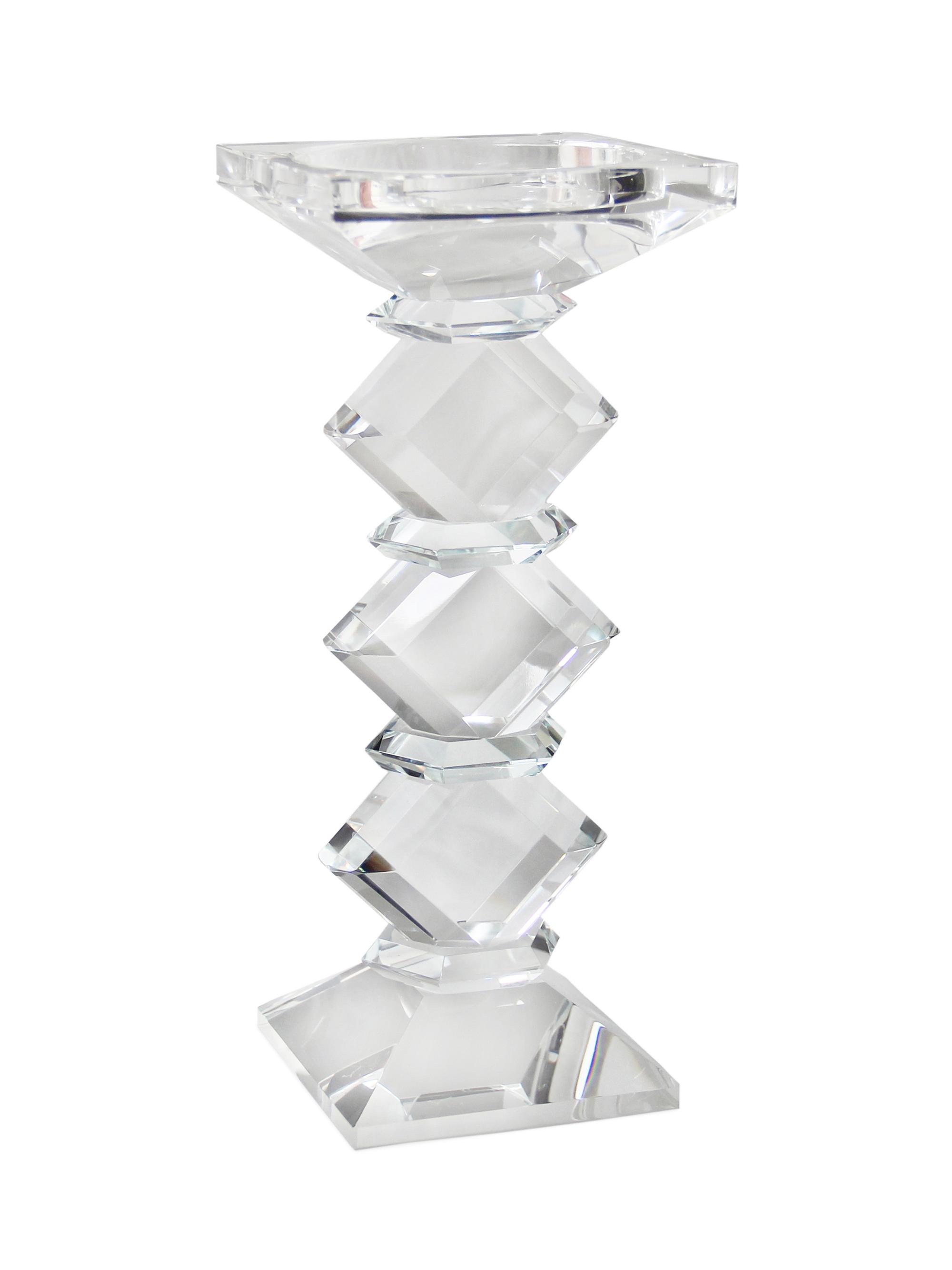 Winward Home Candle Sticks Crystal Candleholder - Clear