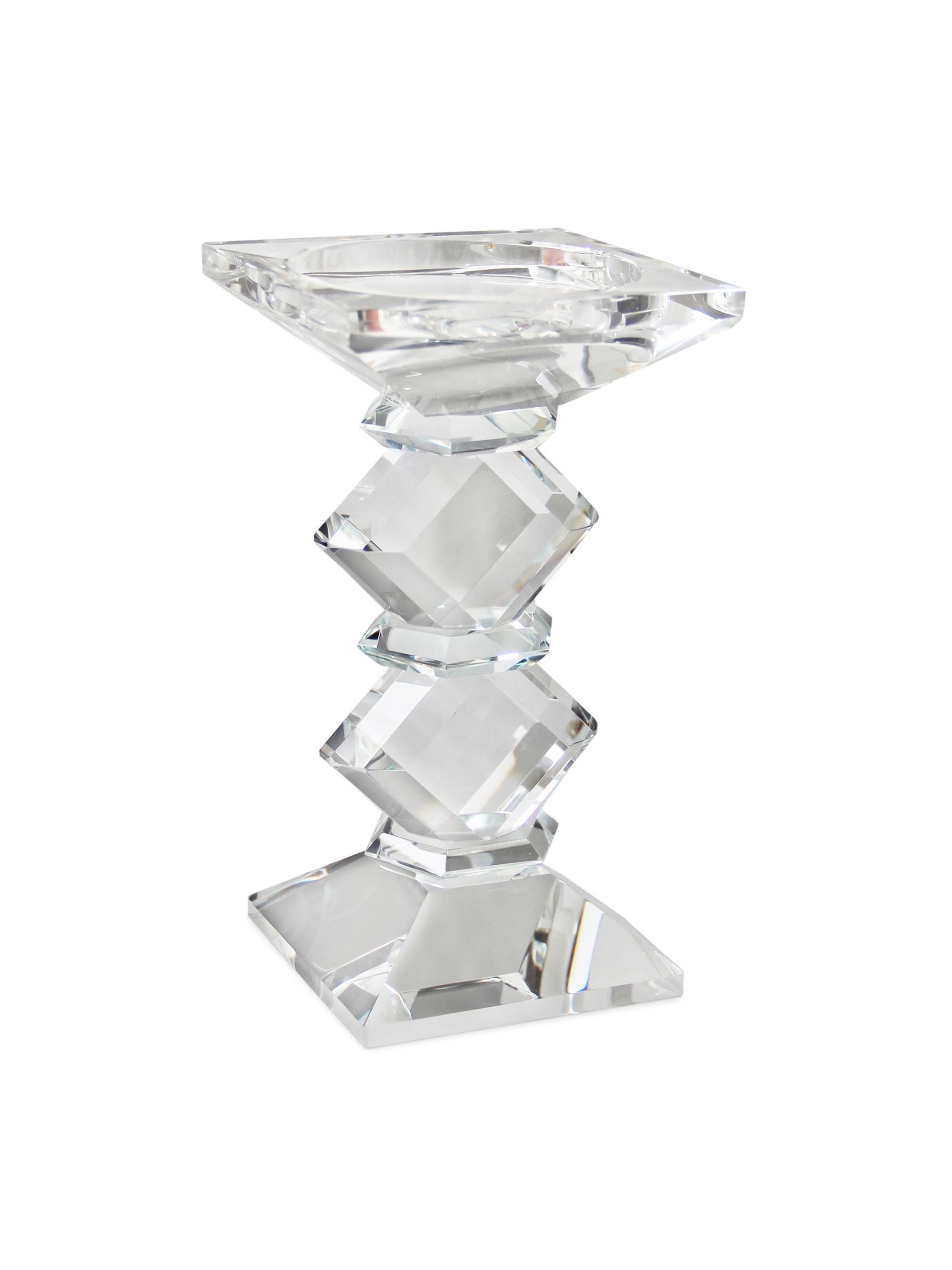Winward Home Candle Sticks Crystal Candleholder - Clear