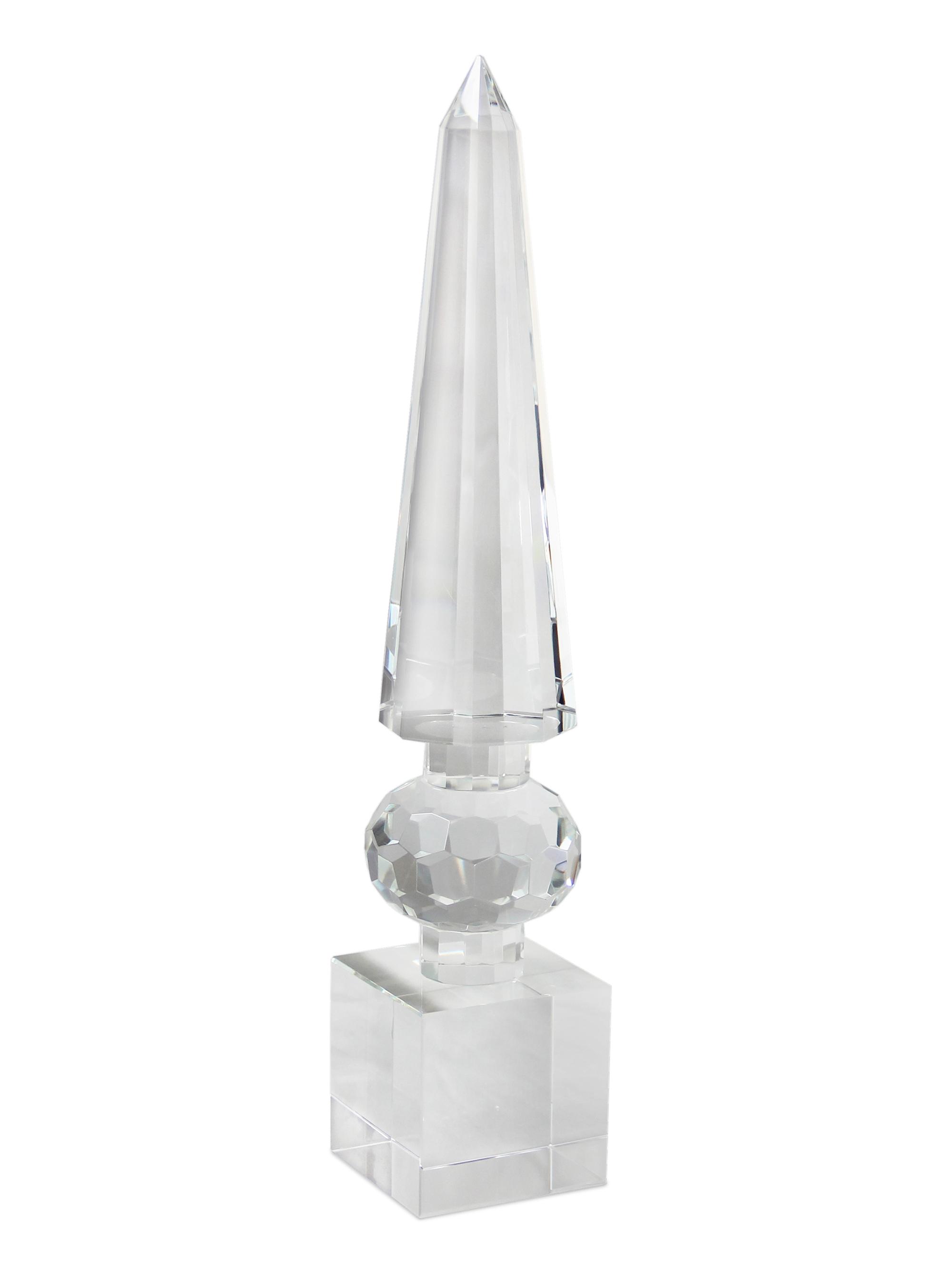 Winward Home Crystal Glass Finial - Clear