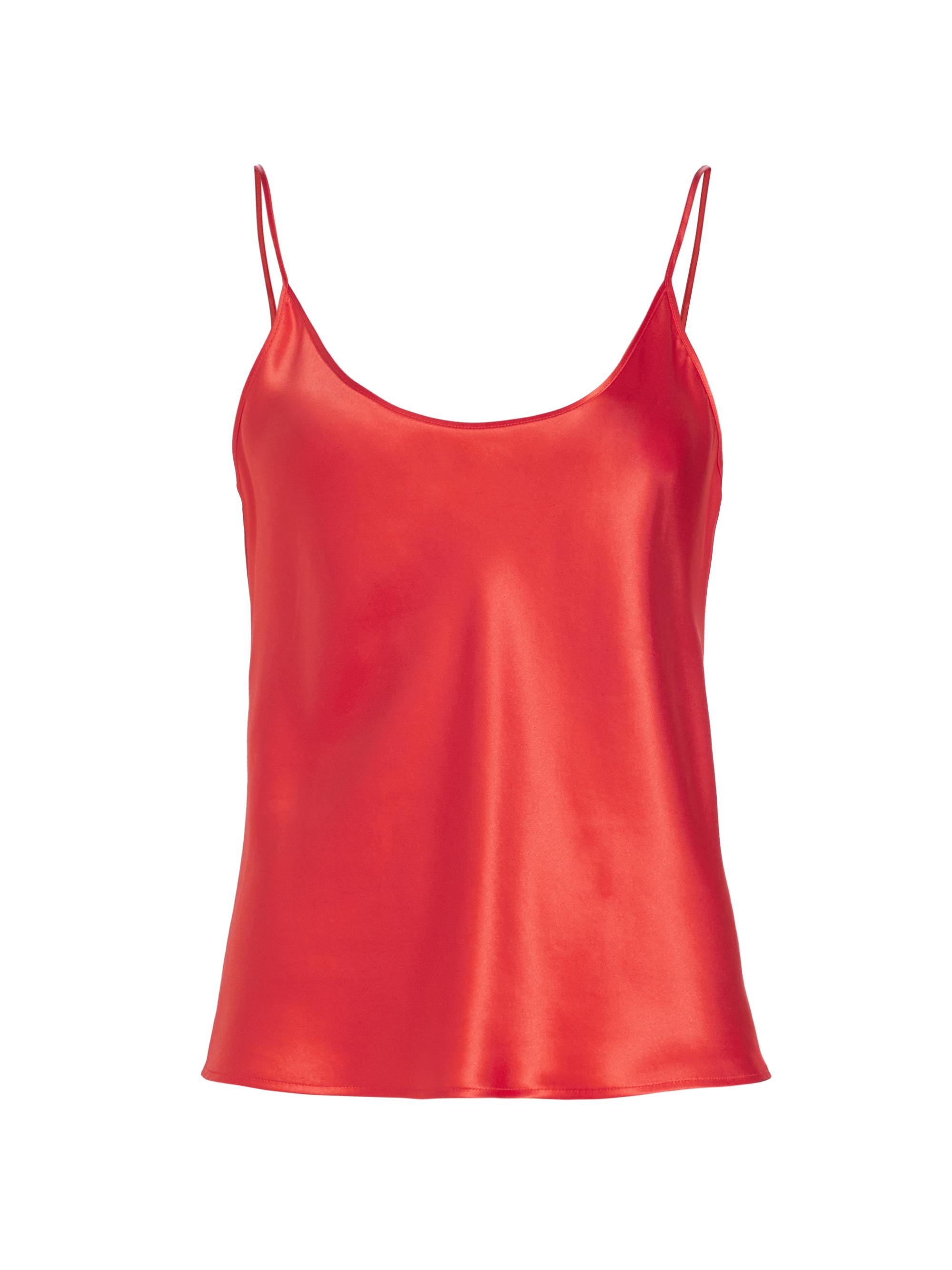 La Perla Women's Silk Satin Pajama Top - Cherry Blossom