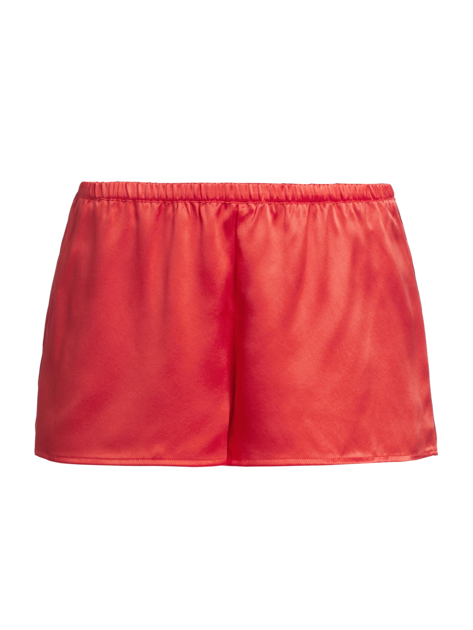 La Perla Women's Elasticized Silk Lounge Shorts - Cherry Blossom