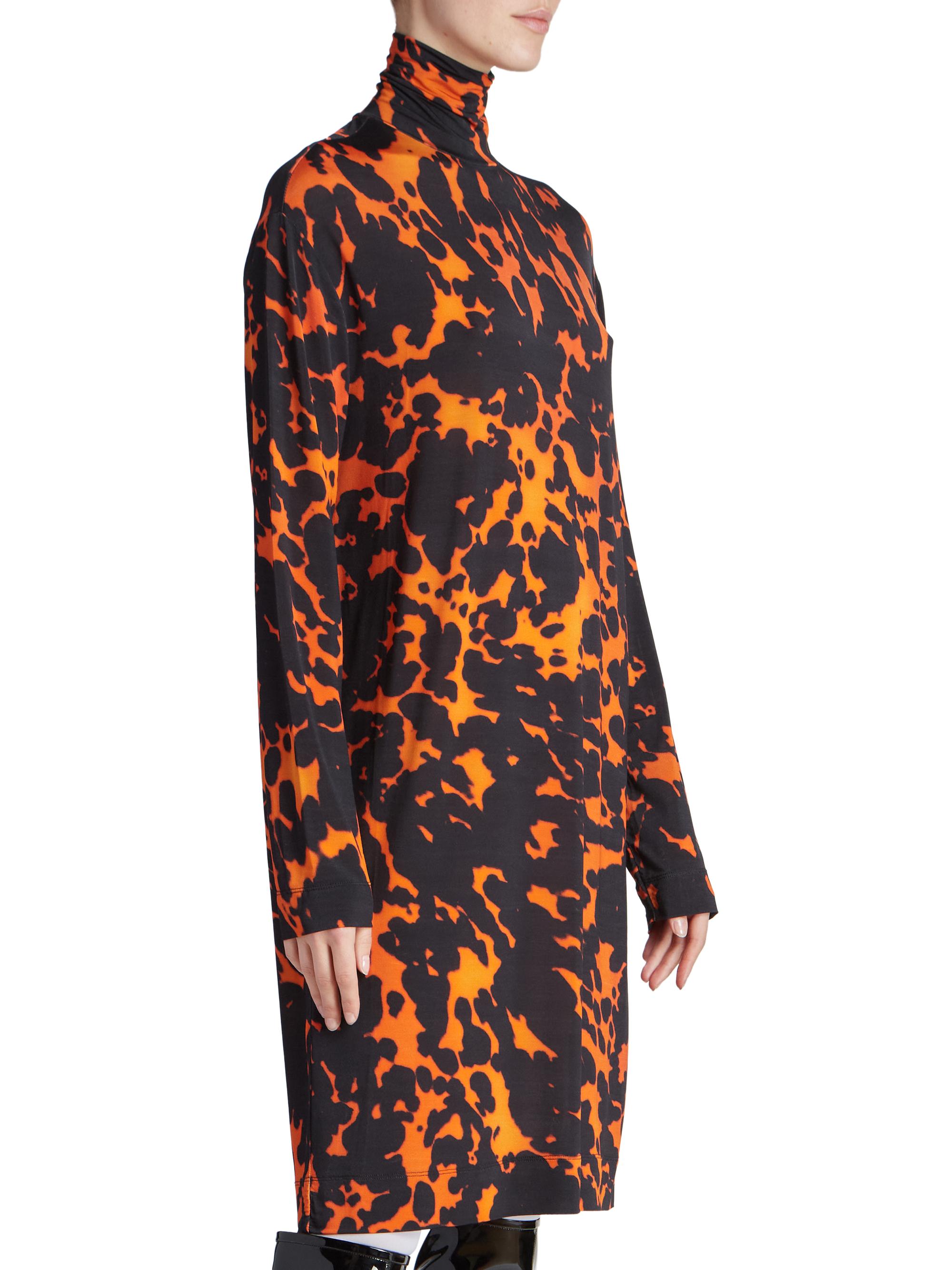 Dries Van Noten Hoble Jersey Turtleneck Dress | Saks Fifth Avenue