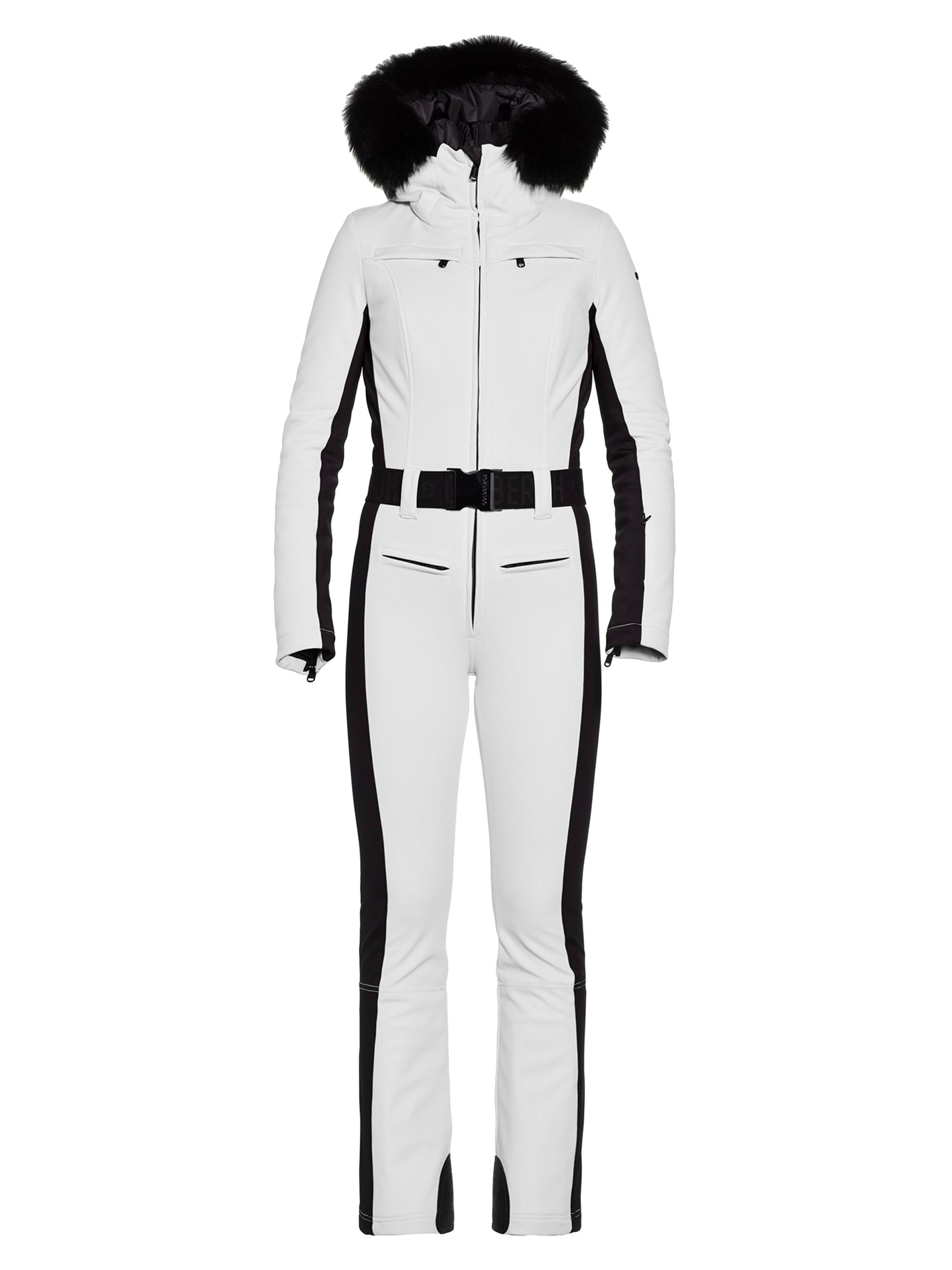 Goldbergh Women's Parry Faux-Fur-Trim Ski Jumpsuit - White