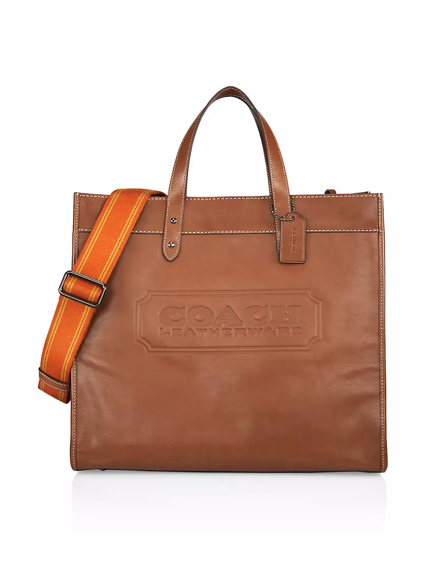leather coach tote bag