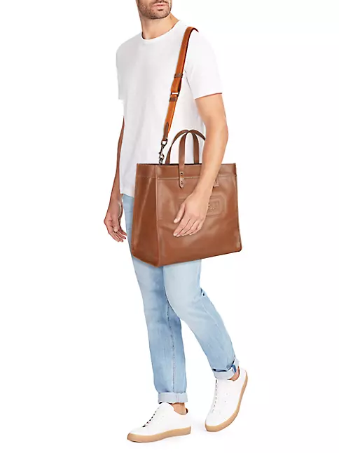 Coach Field Tote 40 Leather Tote Bag - Brown