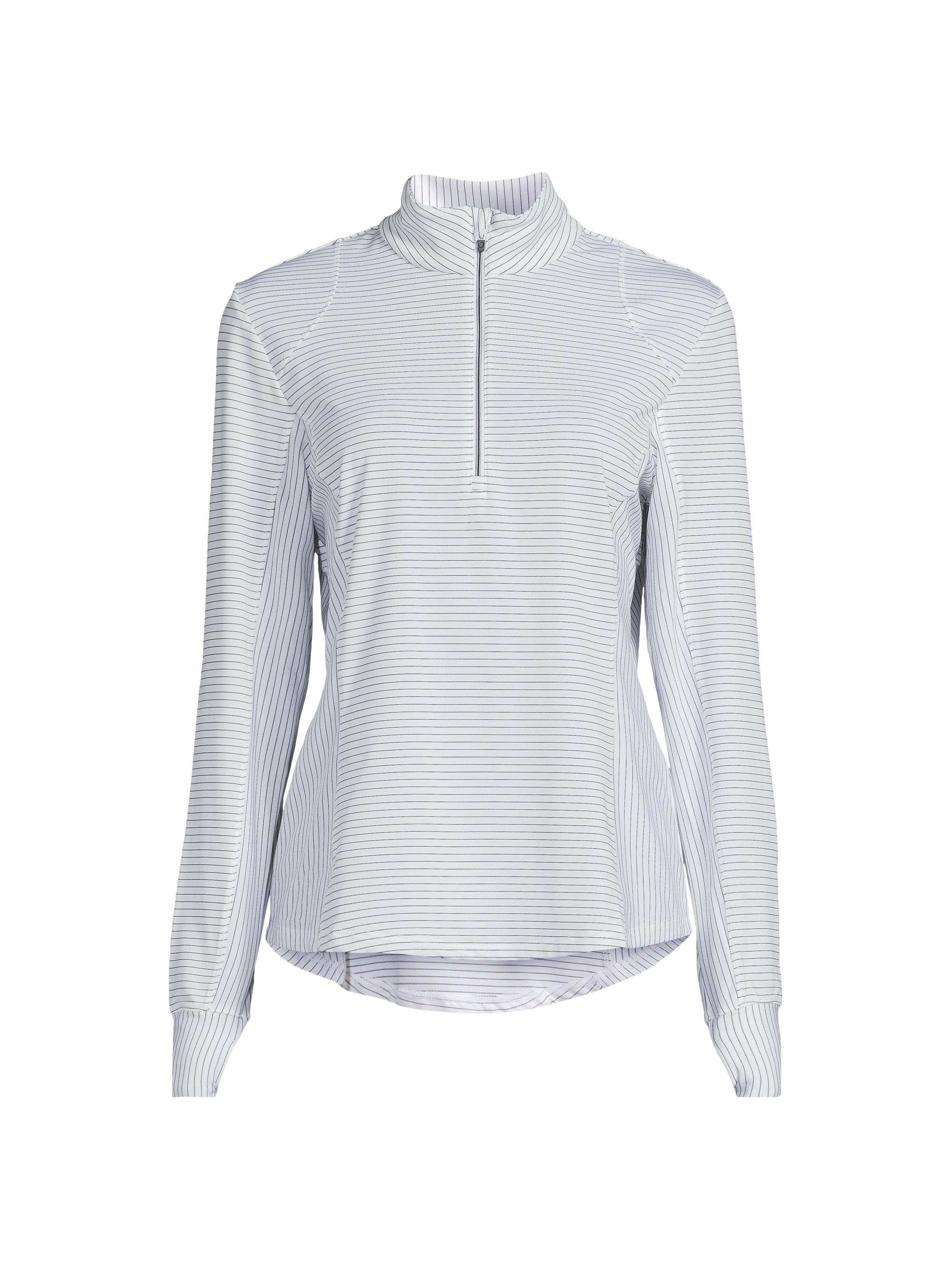 Zero Restriction Women's Rene Quarter-Zip Top - White Black
