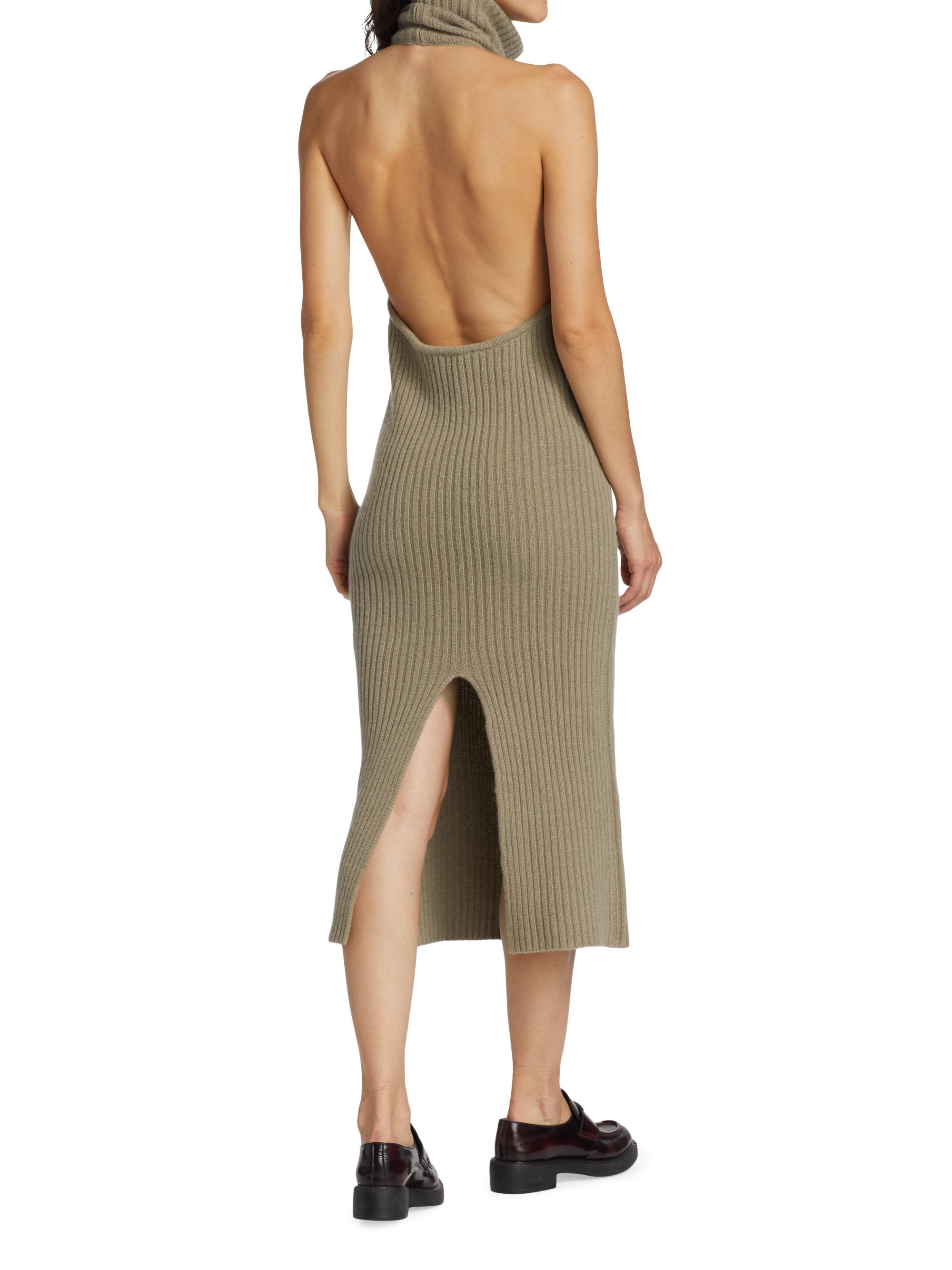 sachin and babi light blue dress LA Hearts '90s Halter Sweater Dress