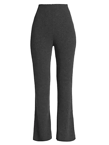 Danielle Wool High-Rise Flare Trousers