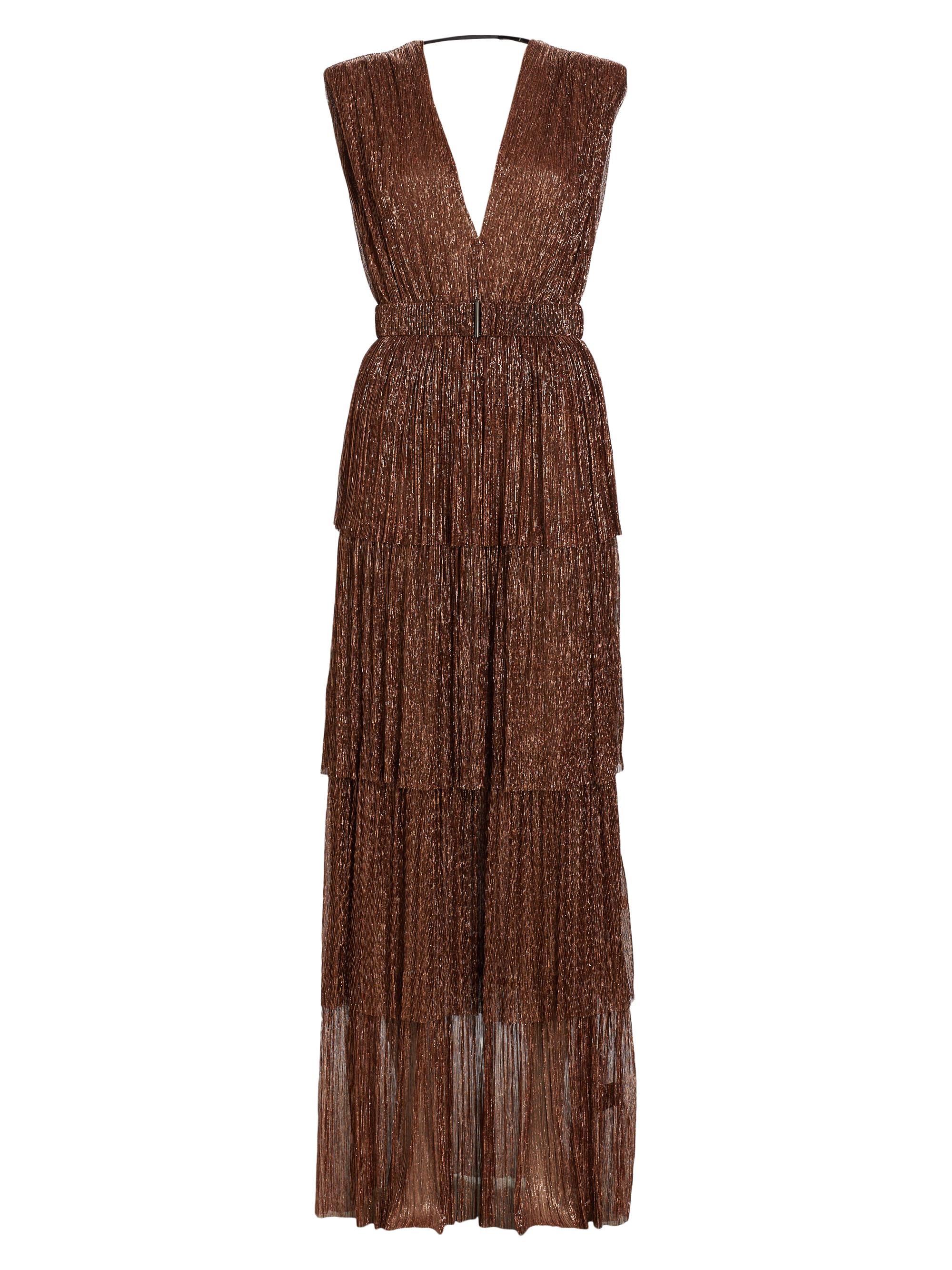 Sabina Musáyev Nysa Metallic Plunge Gown | Saks Fifth Avenue