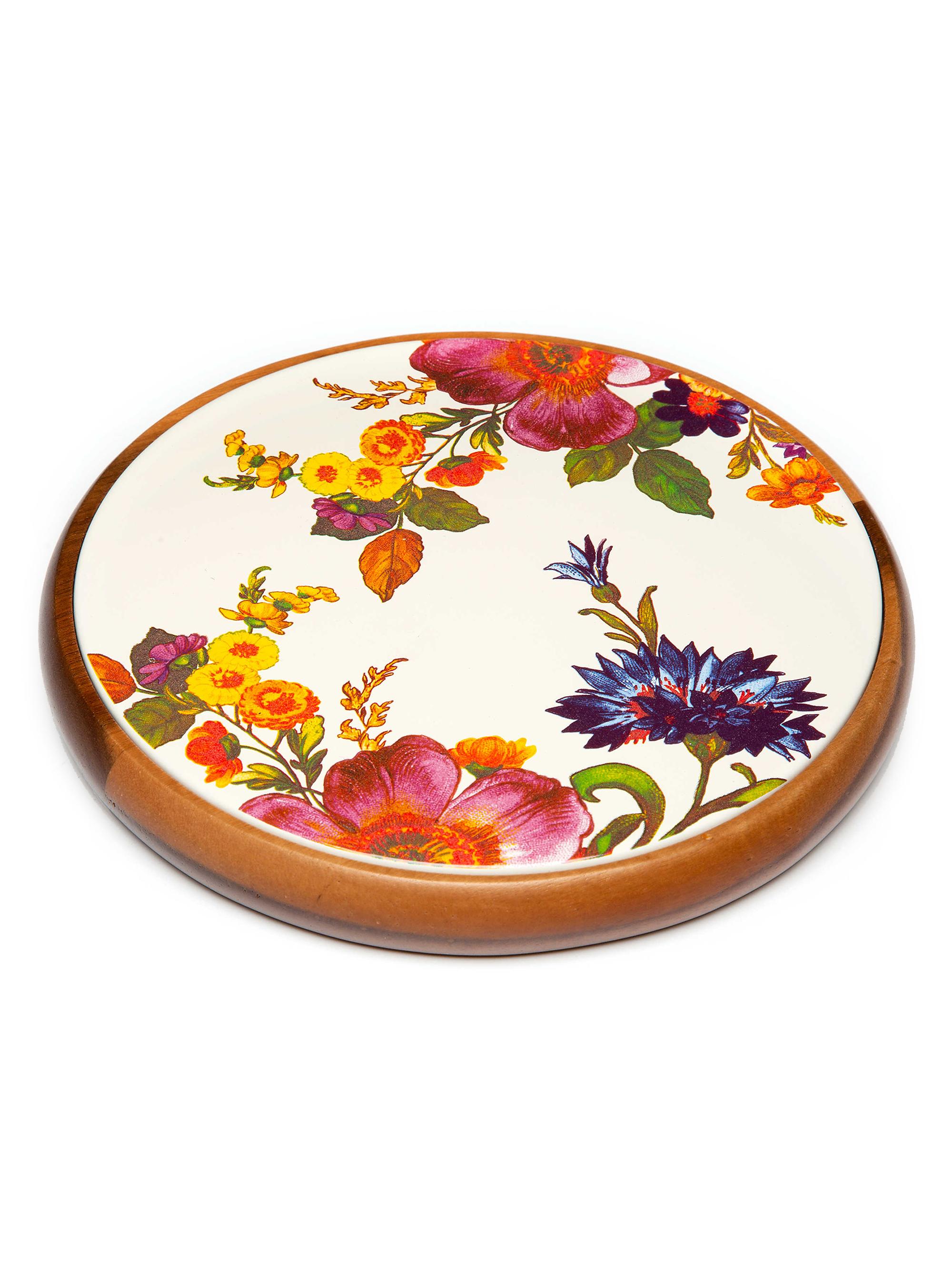 MacKenzie-Childs Flower Market Flower Market Trivet - White