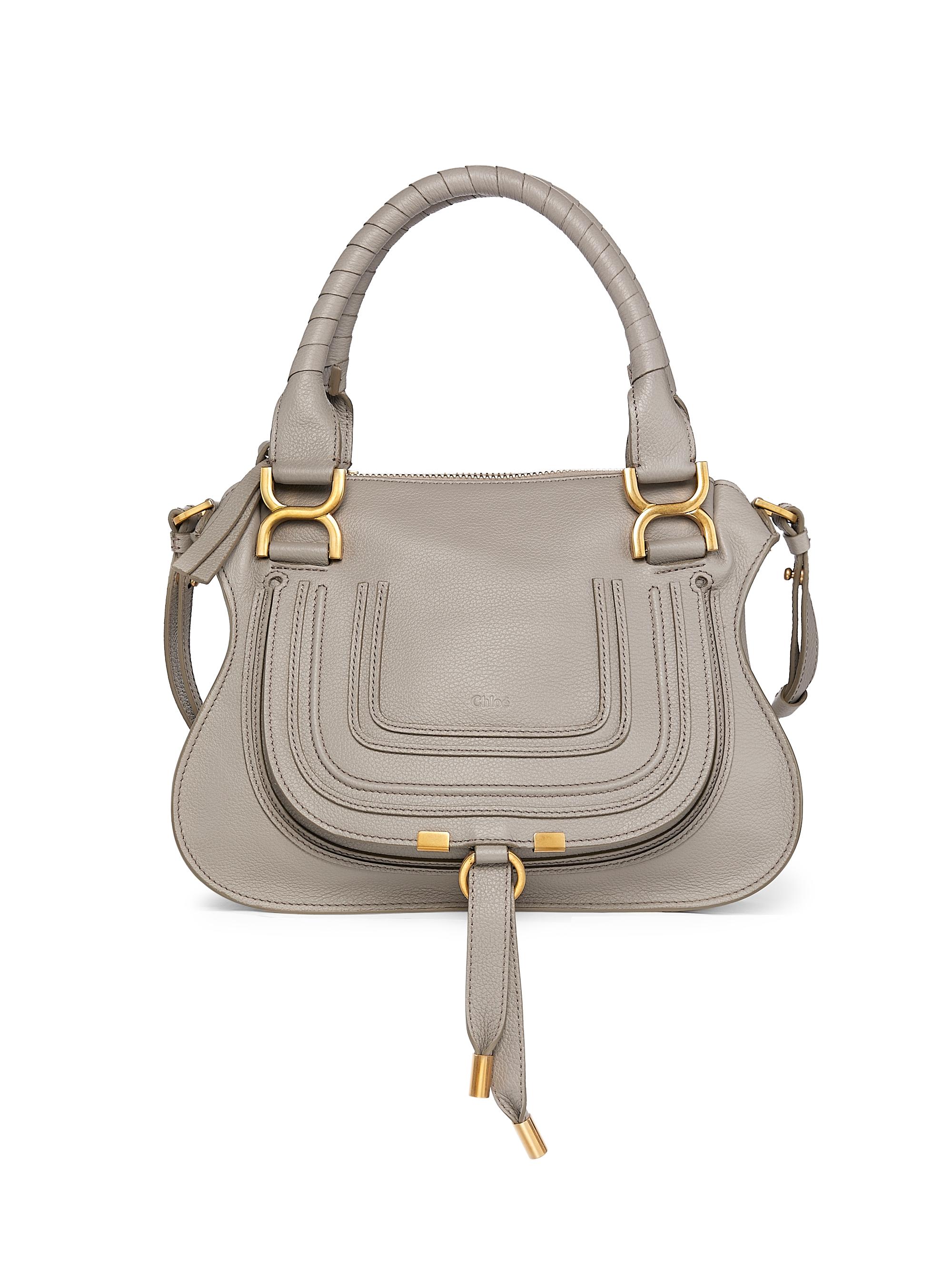 Chloé Women's  Marcie Leather Satchel - Cashmere Grey | Thumbnail 7