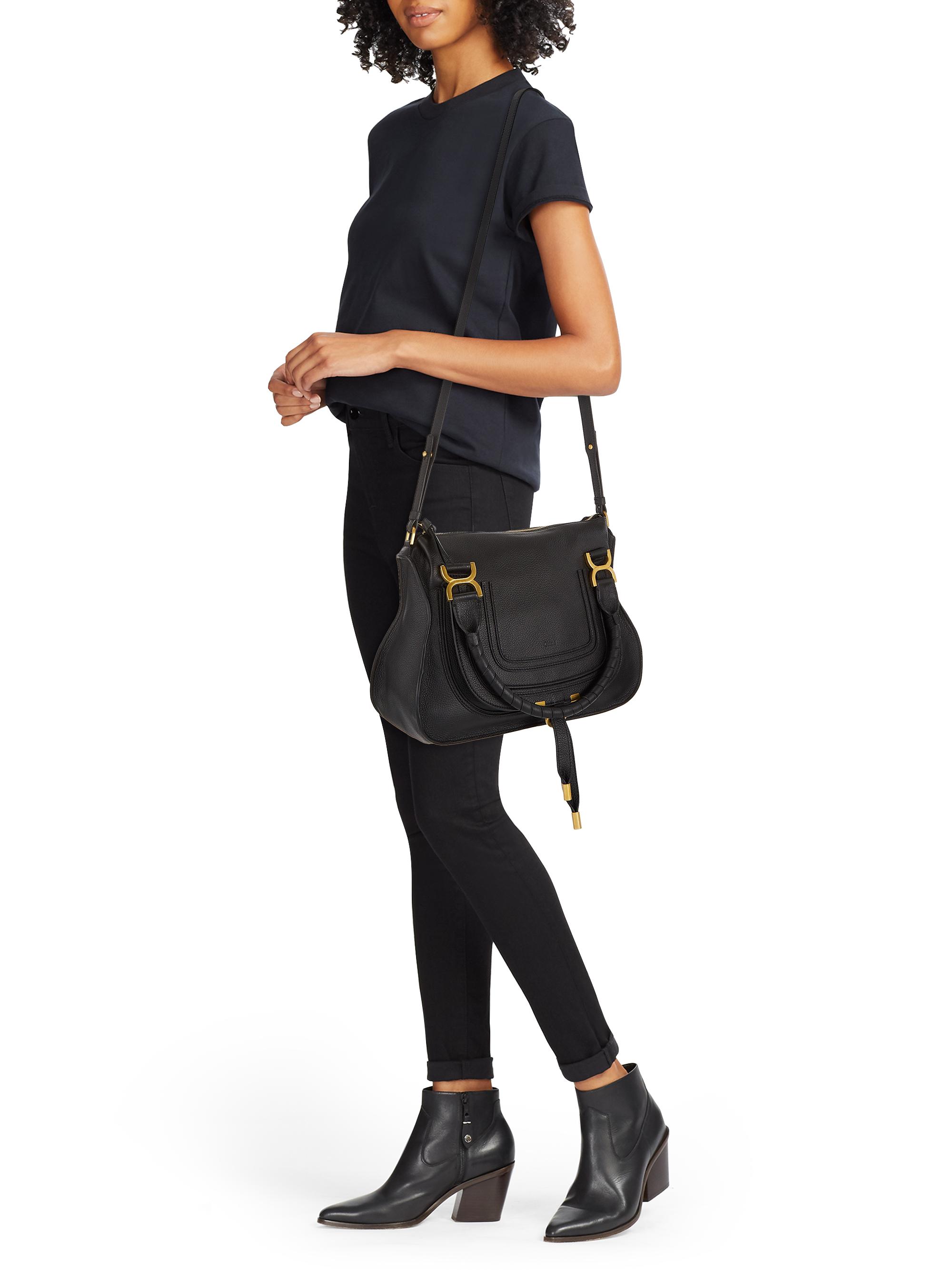 Chloé Medium Marcie Leather Double Carry Satchel | Saks Fifth Avenue