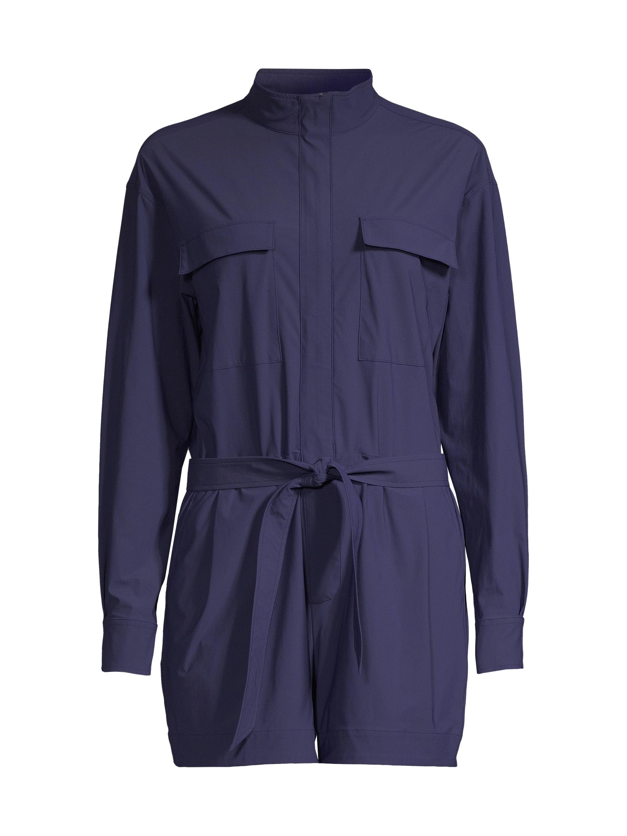 Greyson Women's Evren Belted Utilitarian Golf & Tennis Romper - Midnight Sky