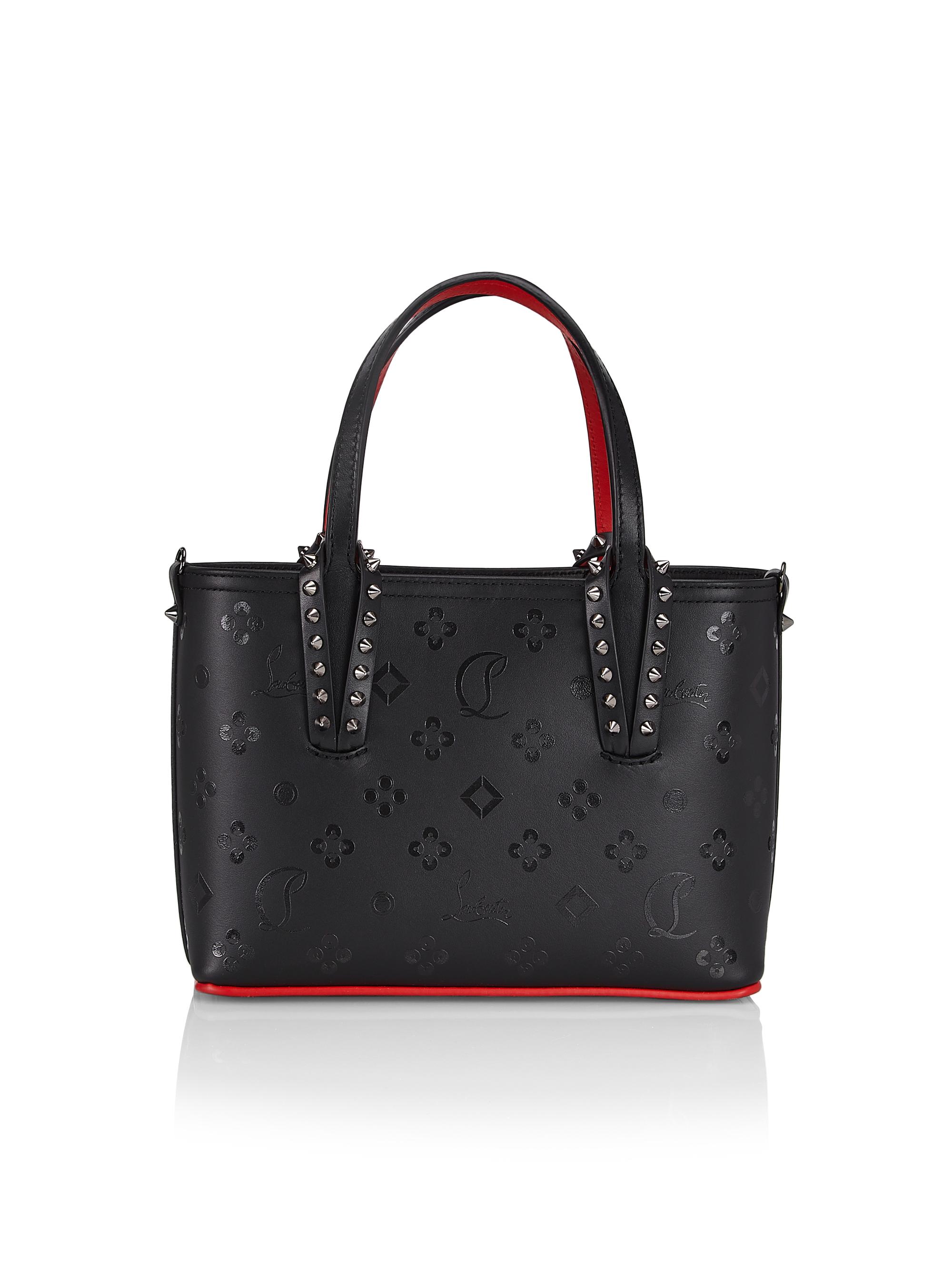 Christian Louboutin Women's Mini Cabata E/W Paris Loubinthesky Leather Tote - Black