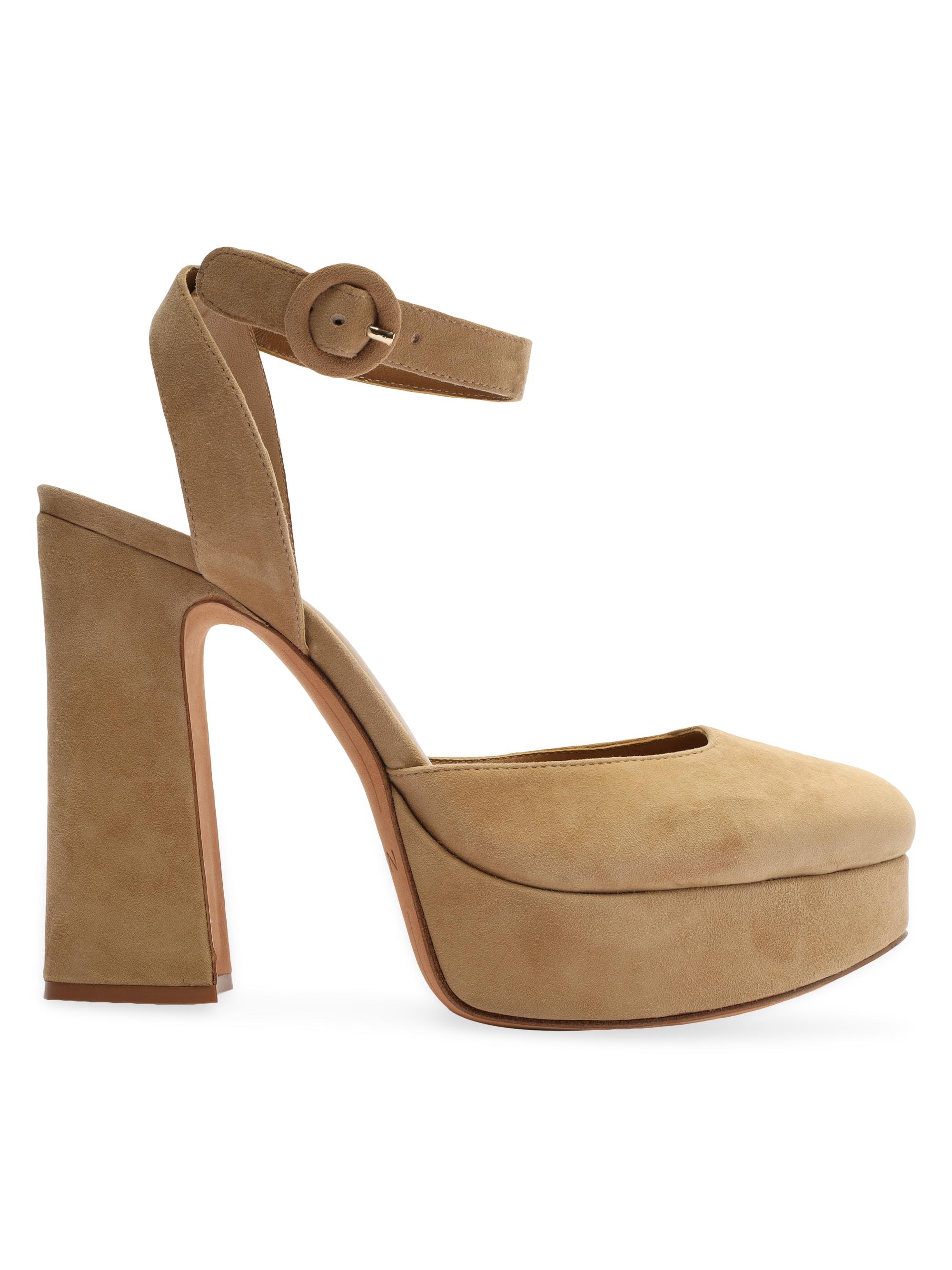 Alexandre Birman Women's Vita Suede Platform Sandals - Nut