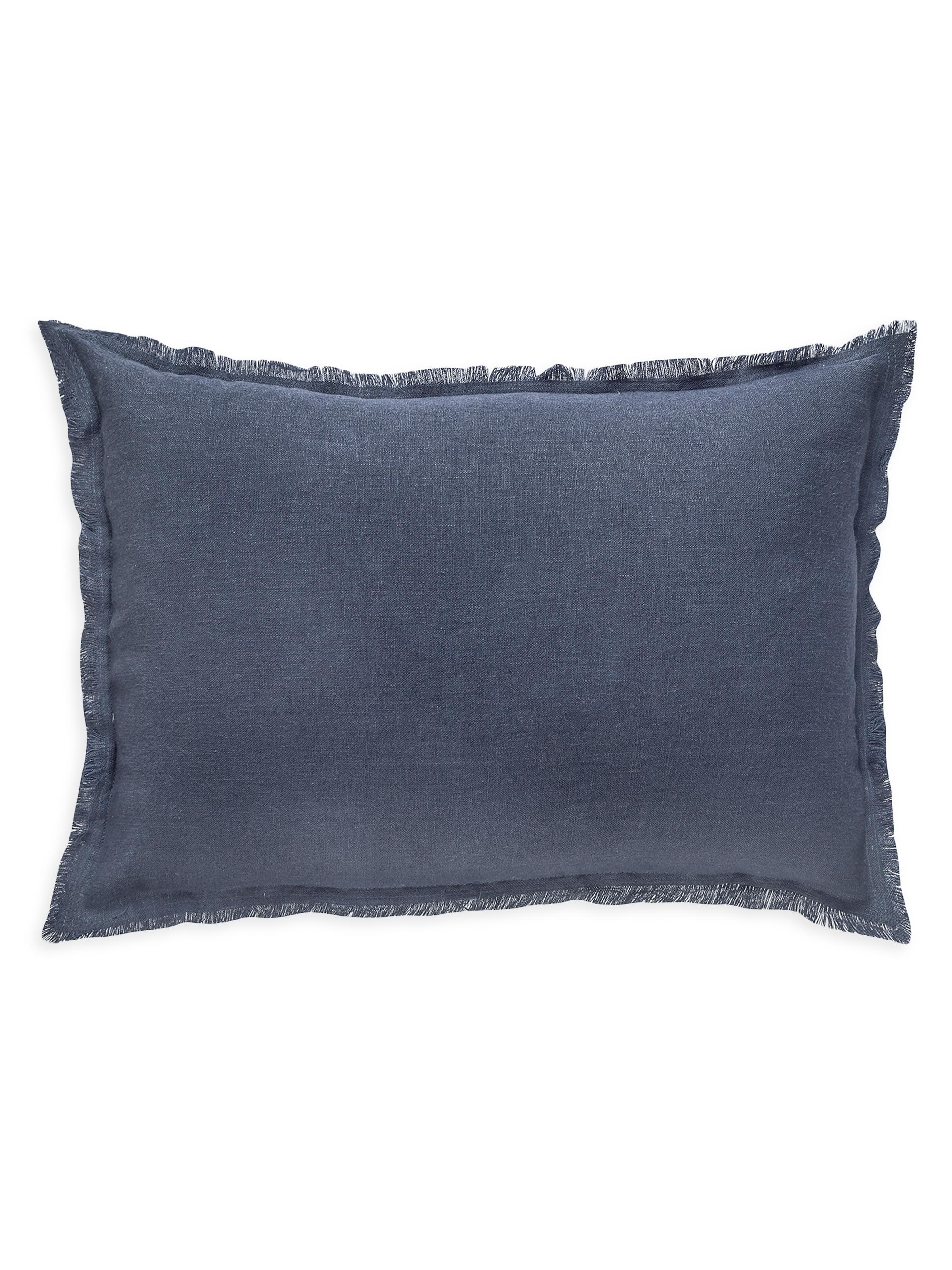 Anaya So Soft Linen Down-Alternative Pillow - Navy Blue