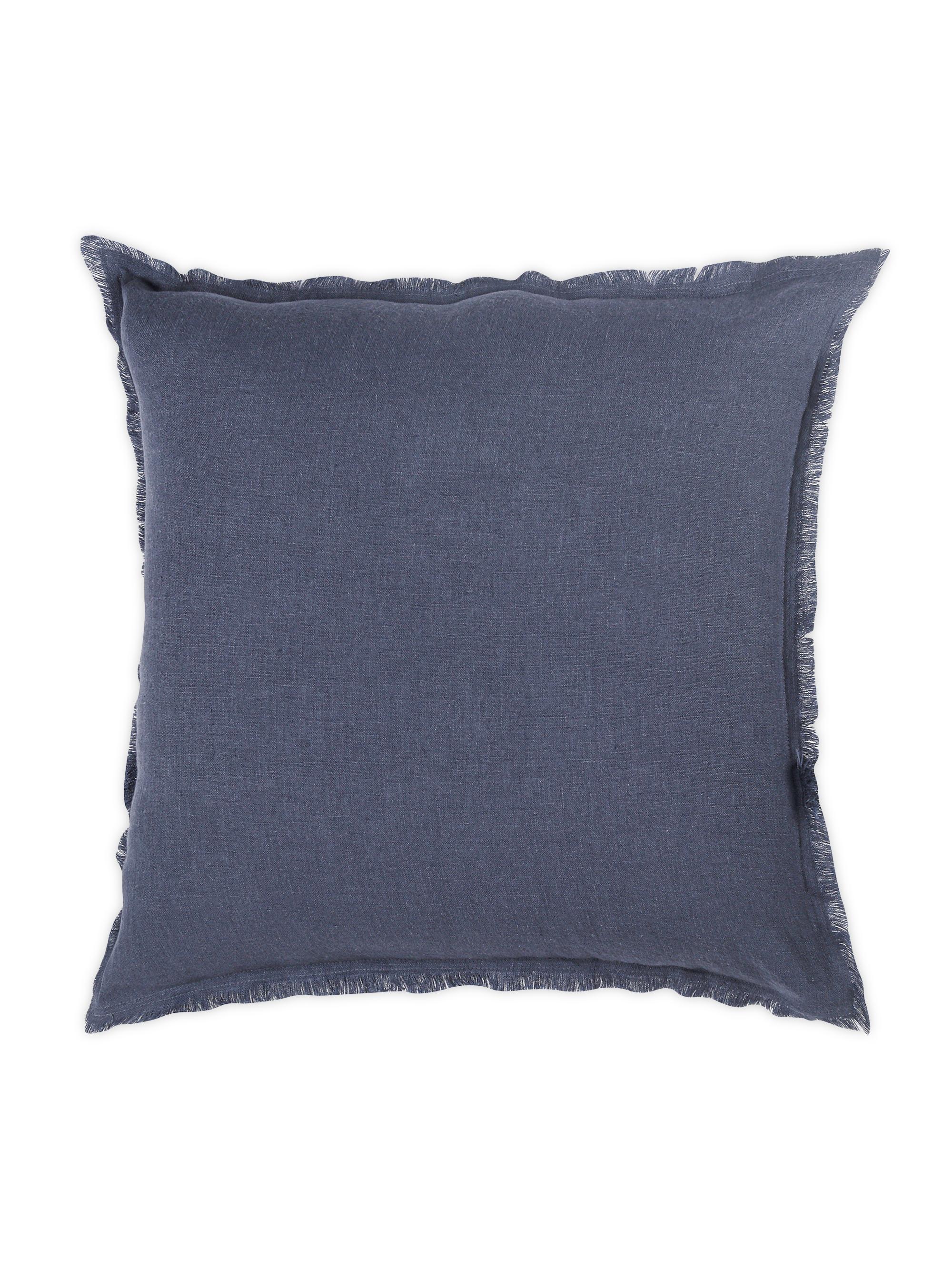 Anaya So Soft Linen Down Pillow - Navy Blue