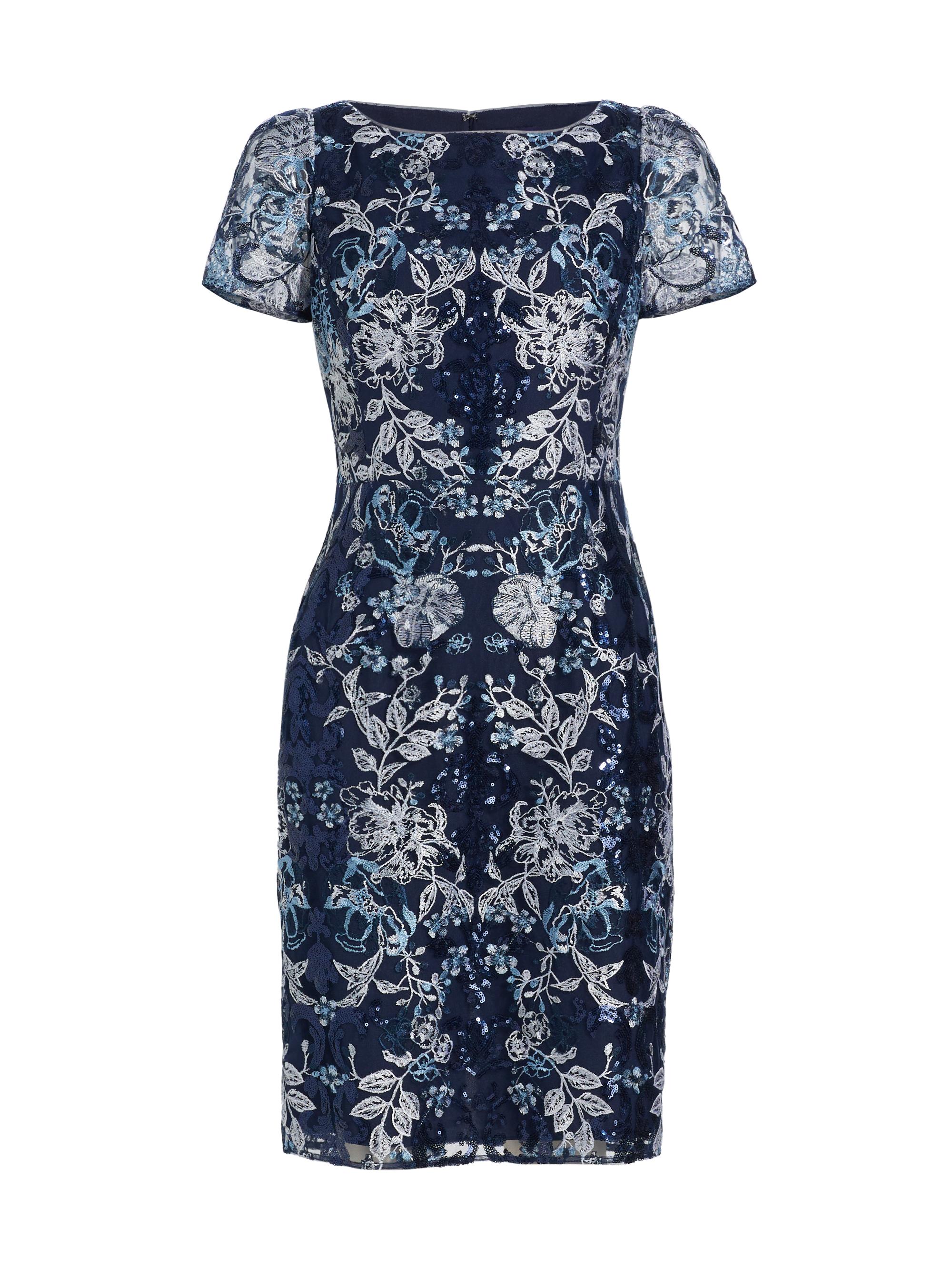 Marchesa Notte Embellished Boatneck Cocktail Dress | Saks Fifth Avenue
