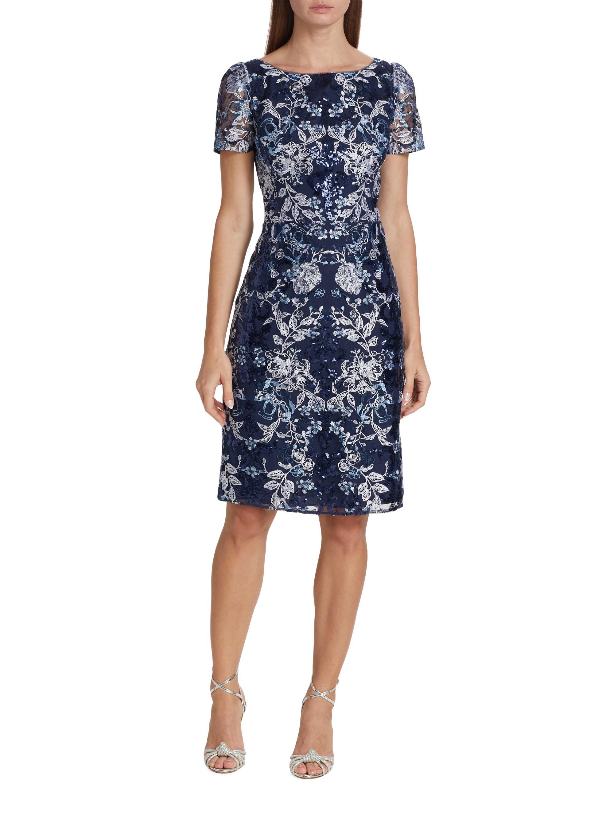 sachin and babi light blue dress Boatneck Dresses main image 1