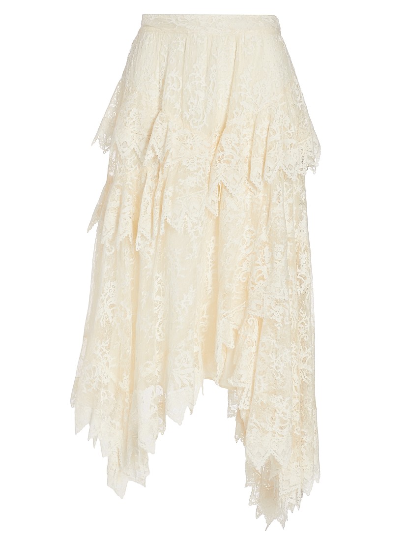 Shop Zimmermann Lace Asymmetric Midi-Skirt | Saks Fifth Avenue Shop Zimmermann Lace Asymmetric Midi-Skirt | Saks Fifth Avenue
