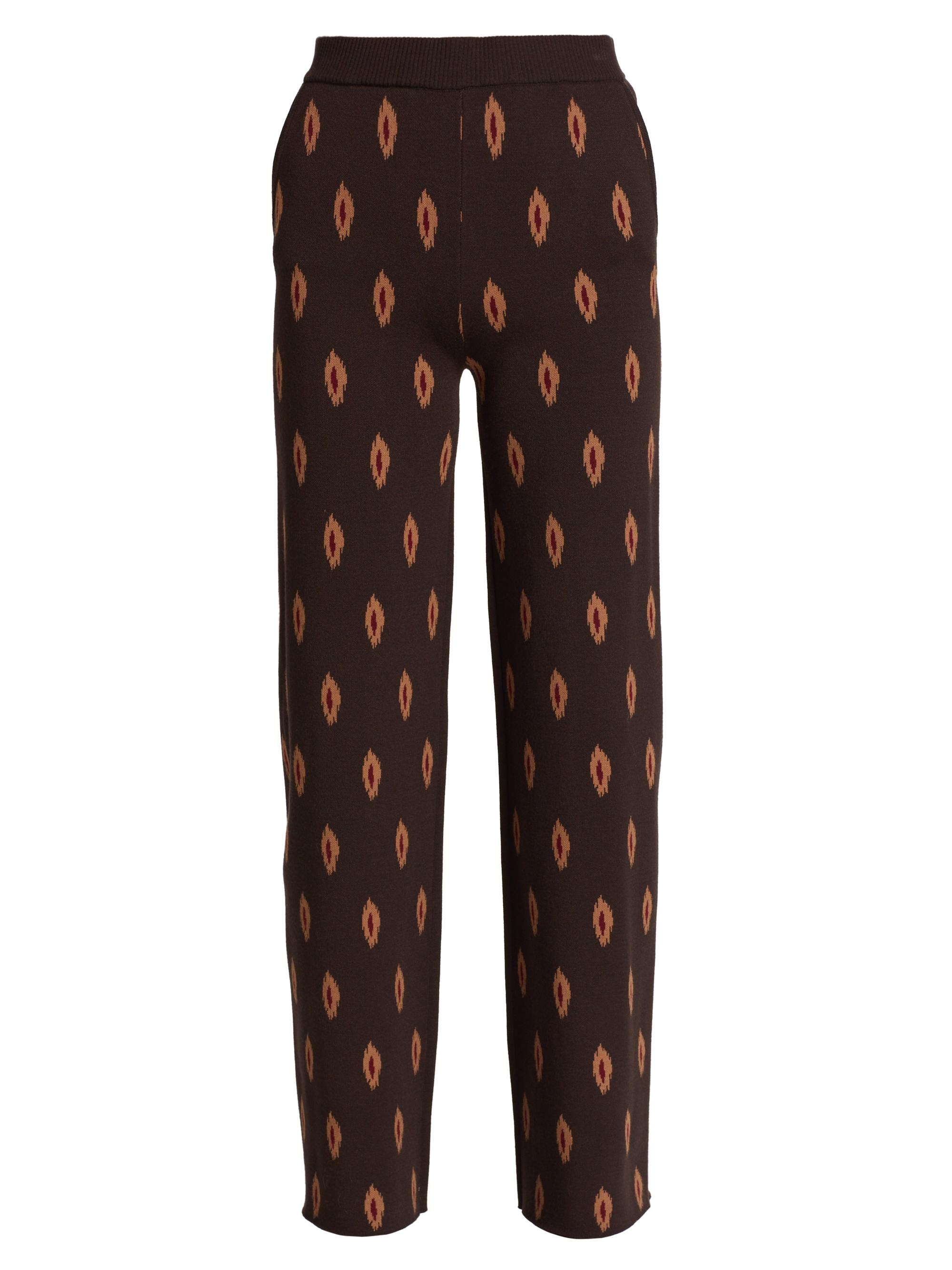 Undra Celeste Women's Unapologetic Presence Jacquard Trousers - Coco Tribal Dot