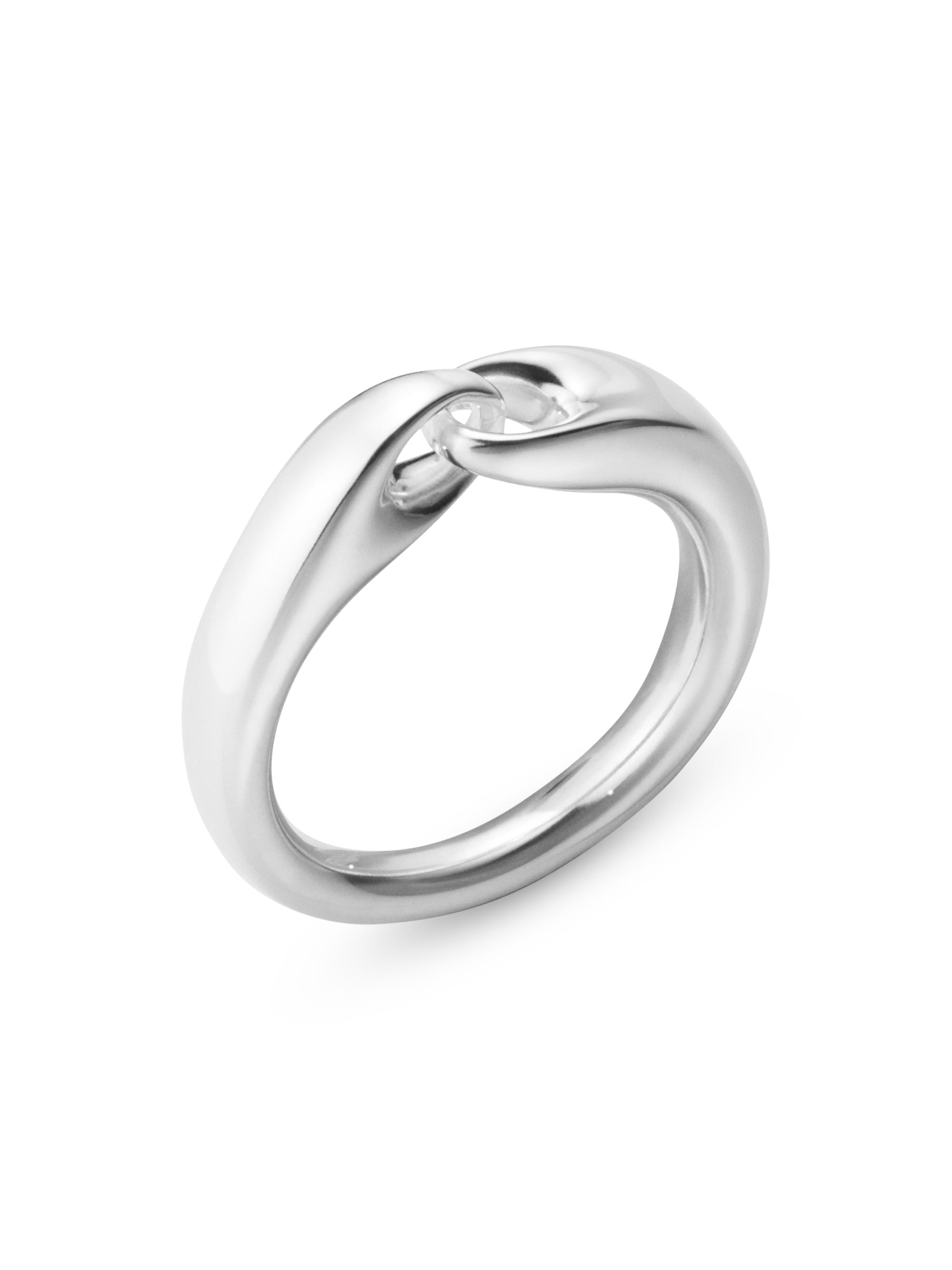 Georg Jensen Women's Reflect Sterling Silver Large Link Ring - Silver