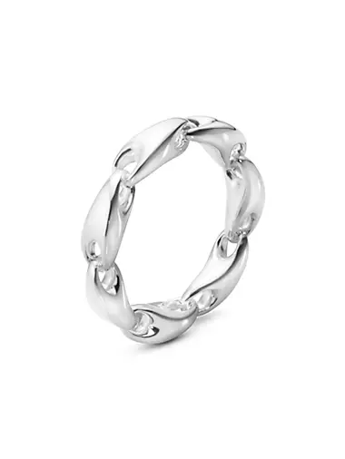 Reflect Sterling Silver Small Chain Ring