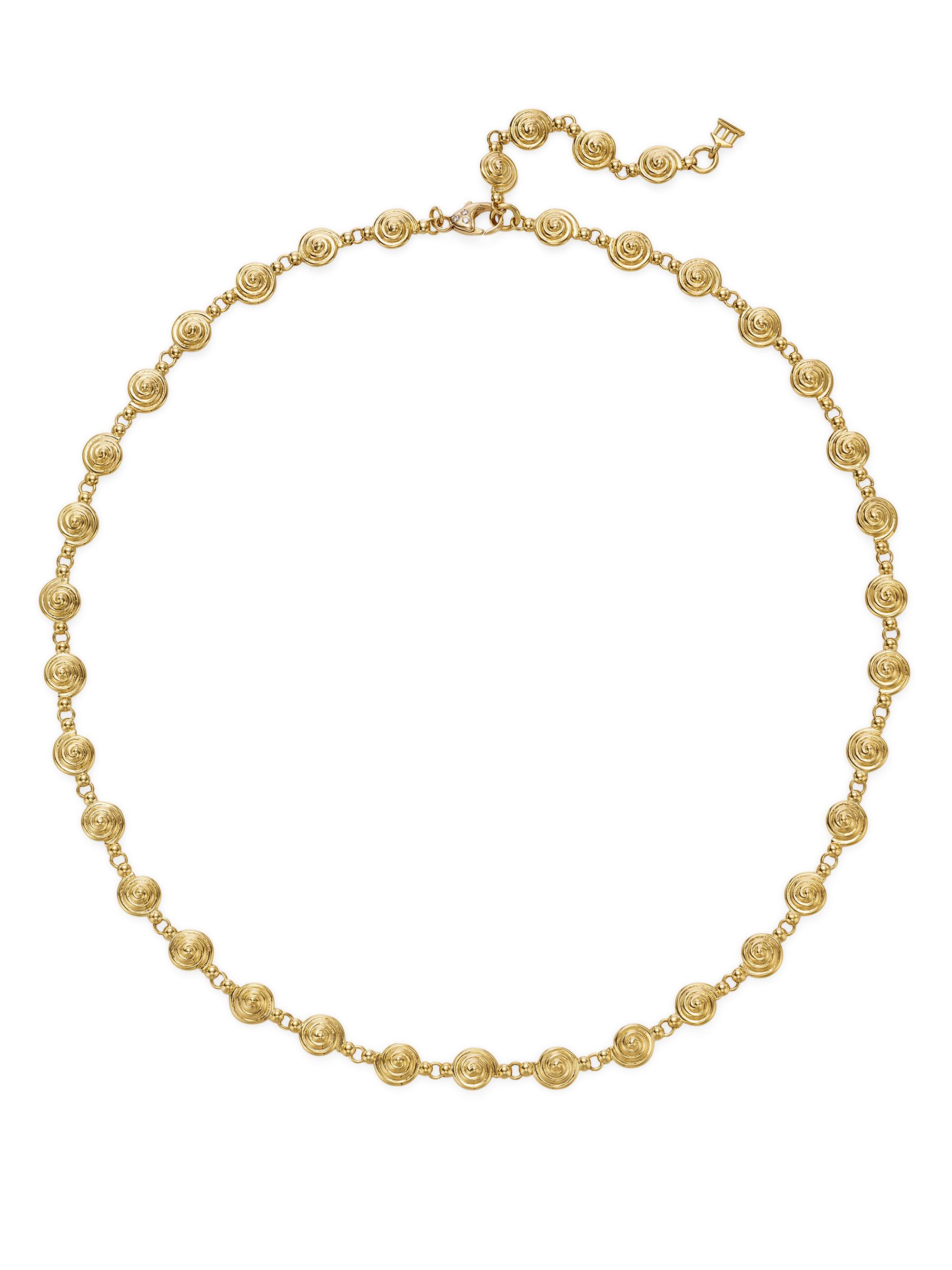 Temple St. Clair Women's Florence117 18K Yellow Gold Spiral-Link Chain Necklace - Yellow Gold