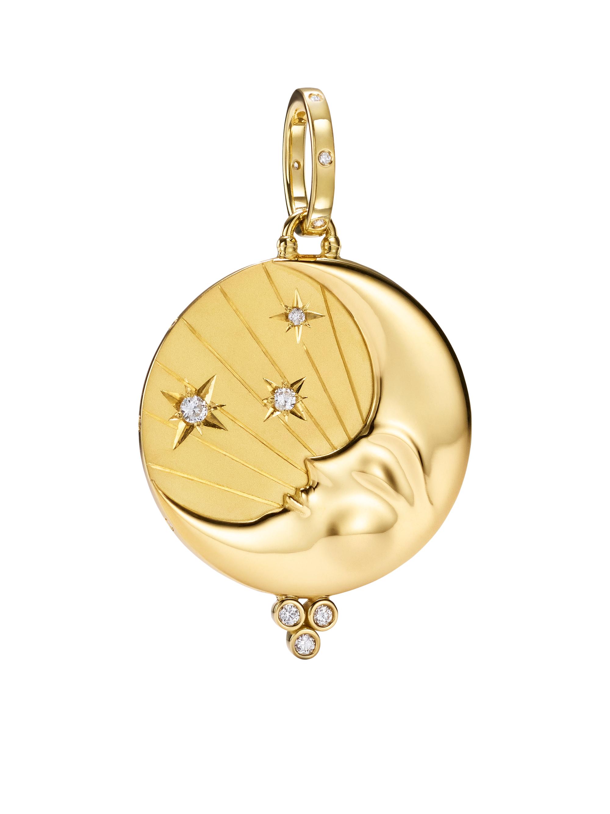 Temple St. Clair Women's Florence86 Luna 18K Yellow Gold & Diamond Pendant - Yellow Gold