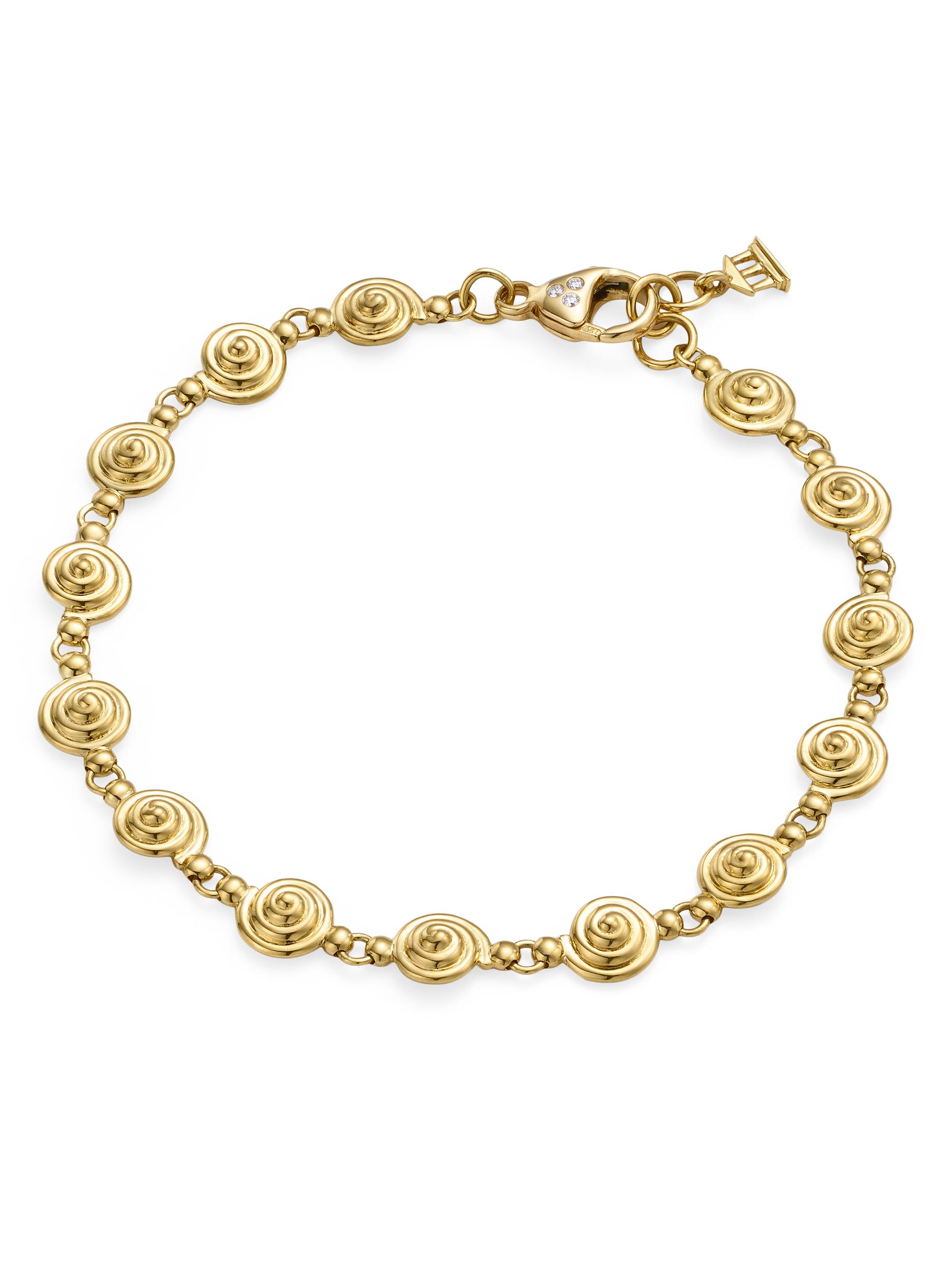 Temple St. Clair Women's Florence86 18K Yellow Gold & Diamond Spiral Bracelet - Yellow Gold