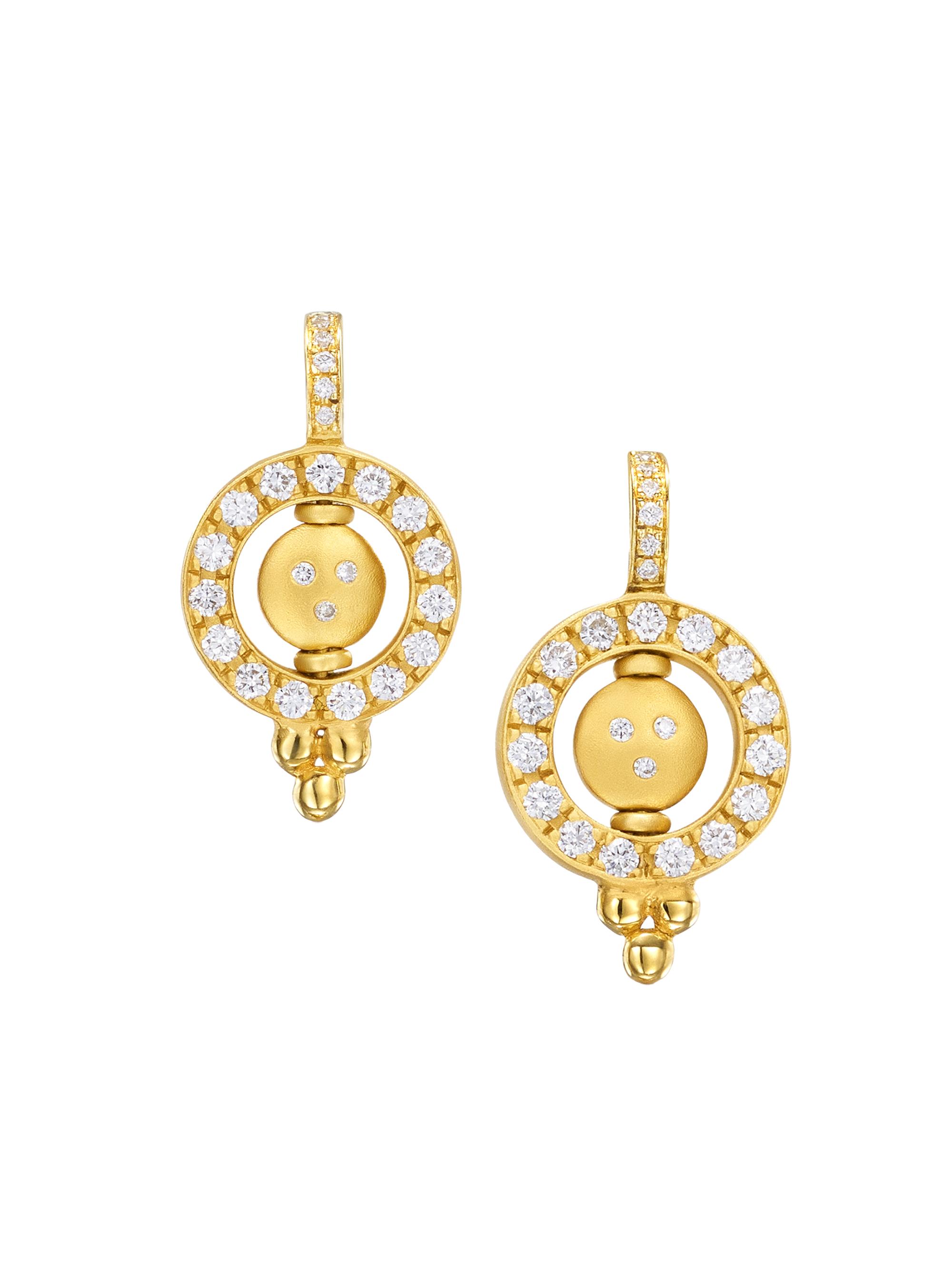 Temple St. Clair Women's Florence86 Orbit 18K Yellow Gold & Diamond Earrings - Yellow Gold