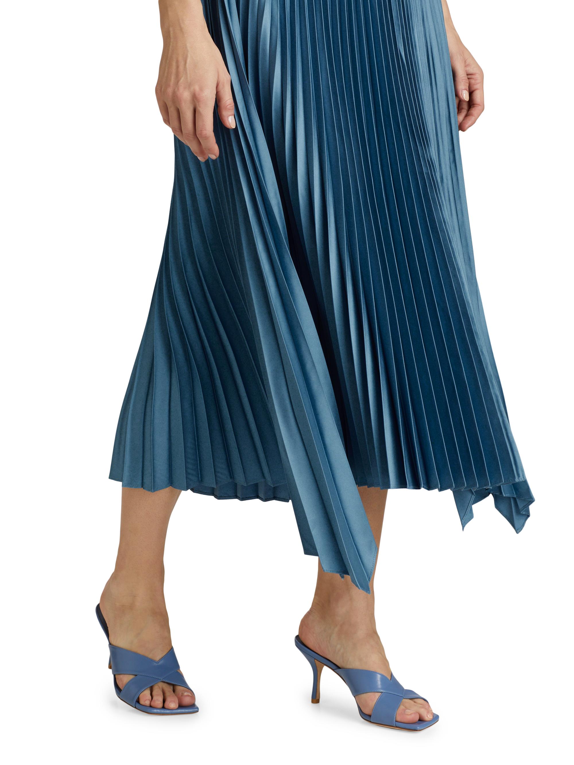 Jupe évasée Elie Tahari Bonnie - Marron/vert - Taille 8 - Fermeture éclair - Neuf Avec étiquettes (NWT)
