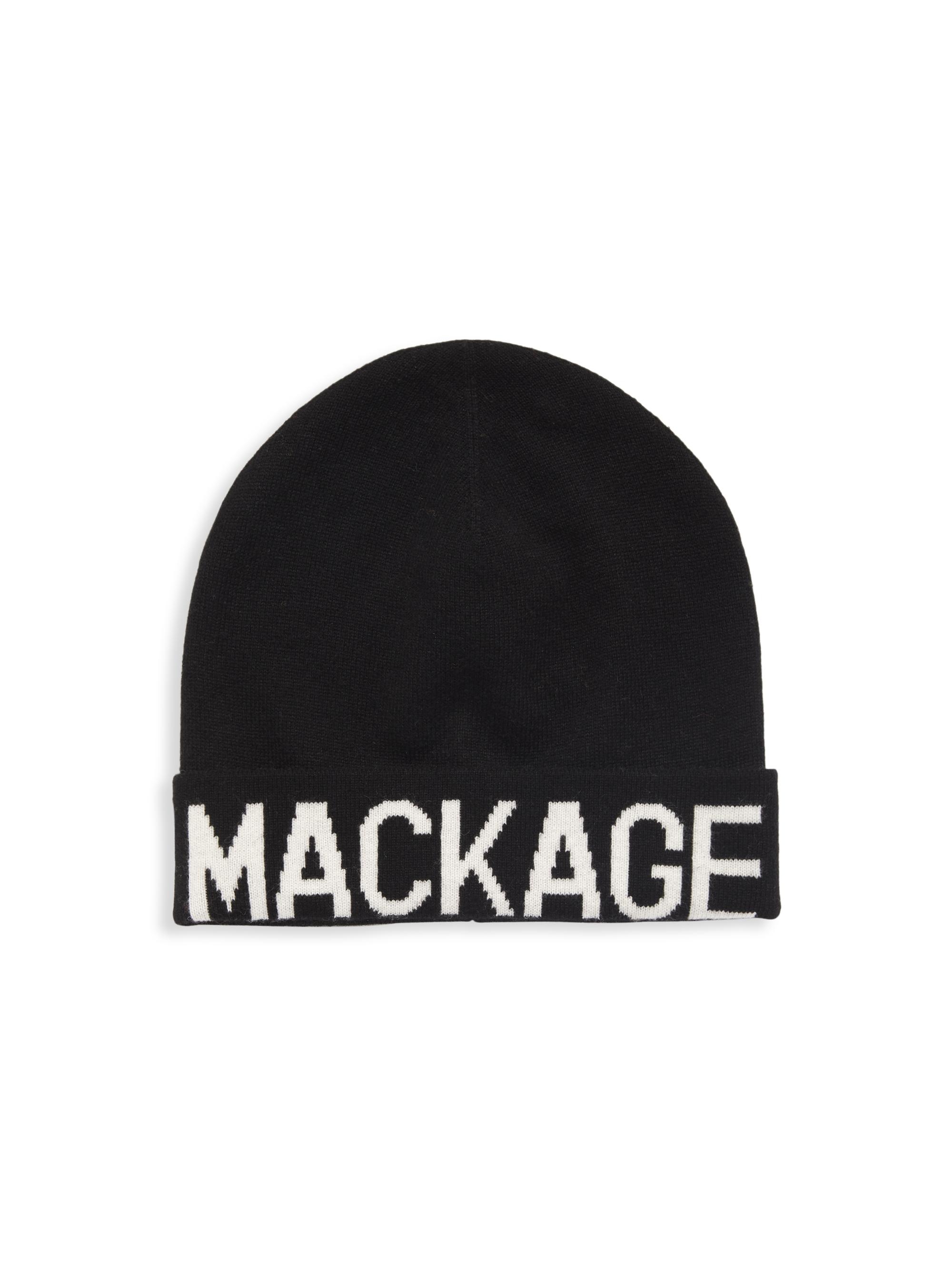 Mackage Men's Kiko Logo Beanie - Black
