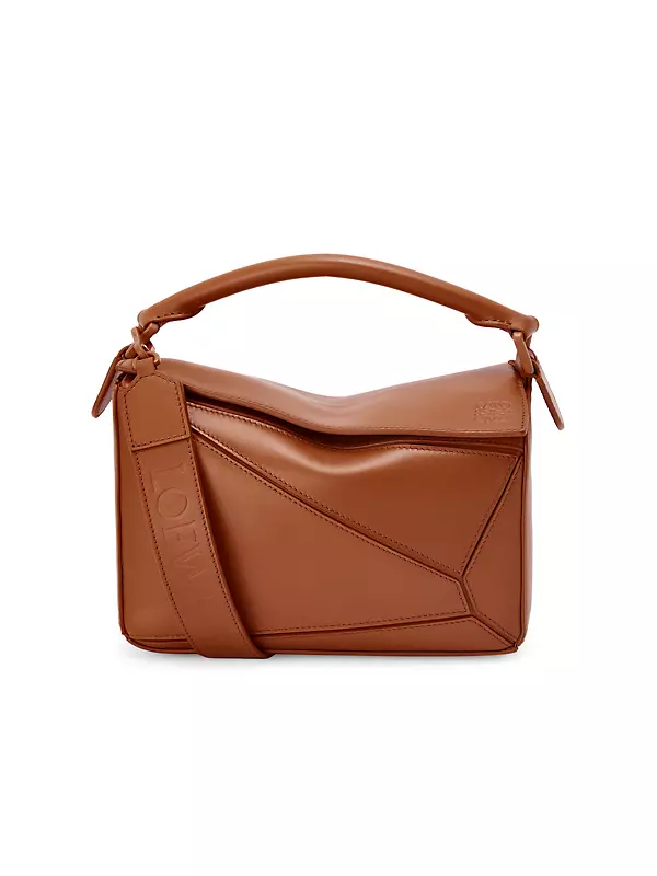 Puzzle small leather shoulder bag