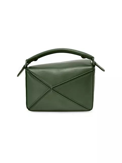 Loewe Mini Puzzle Bag | Dark Khaki Green | Os | The Webster