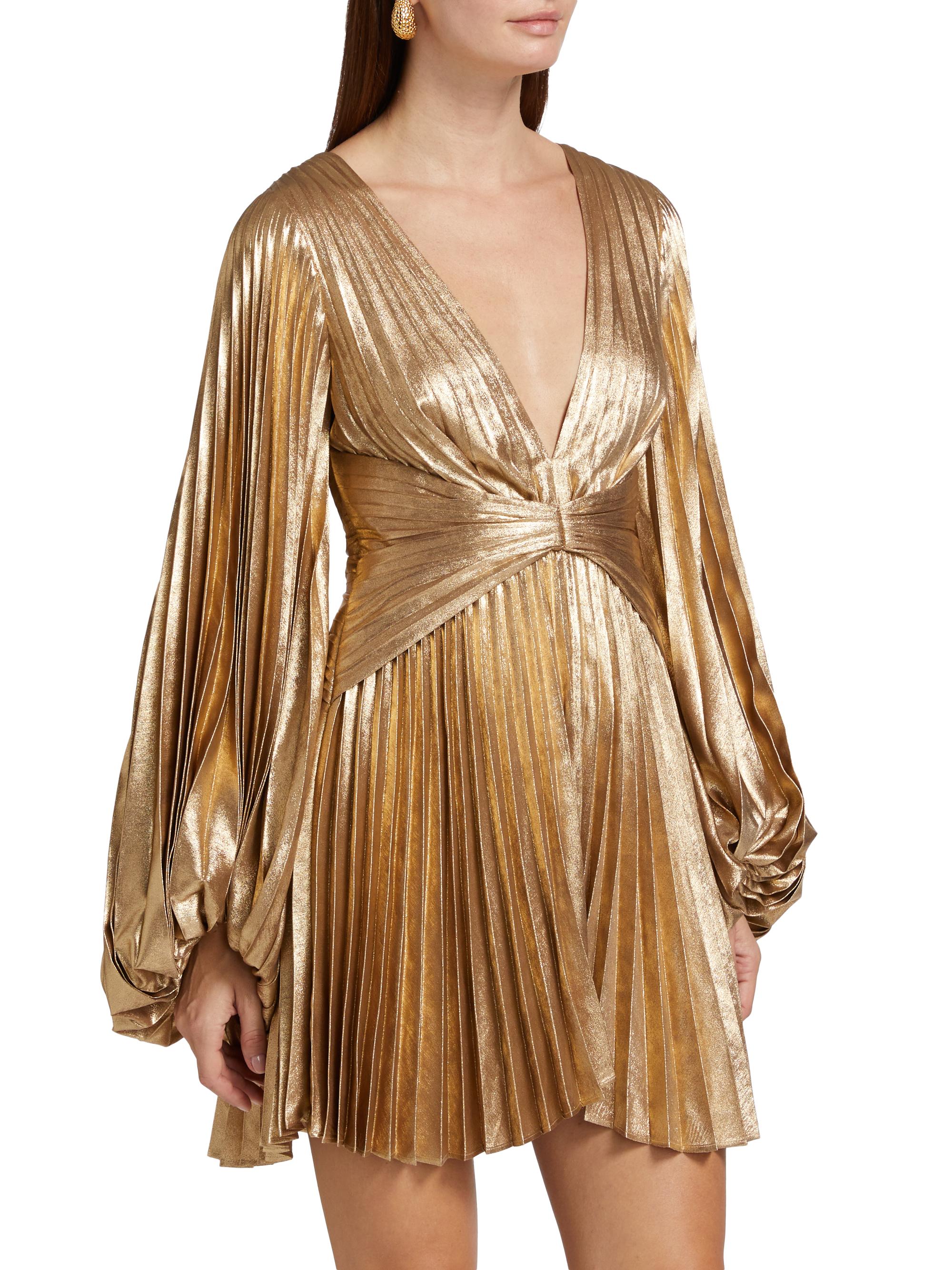 Acler Geneva Metallic Minidress | Saks Fifth Avenue
