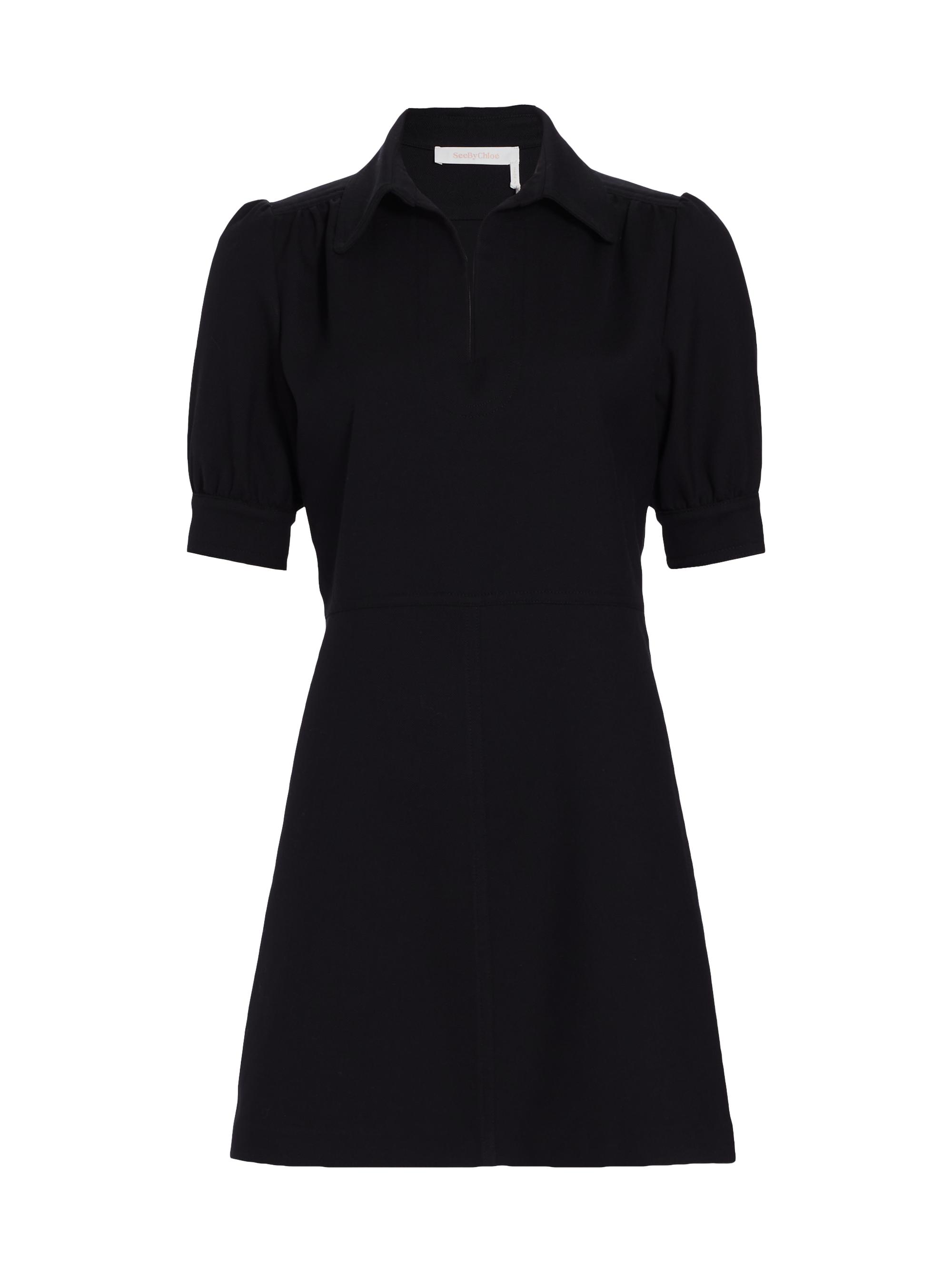 white christmas dresses Black Eyelet Tie Front Sanibel Midi Dress main image 1