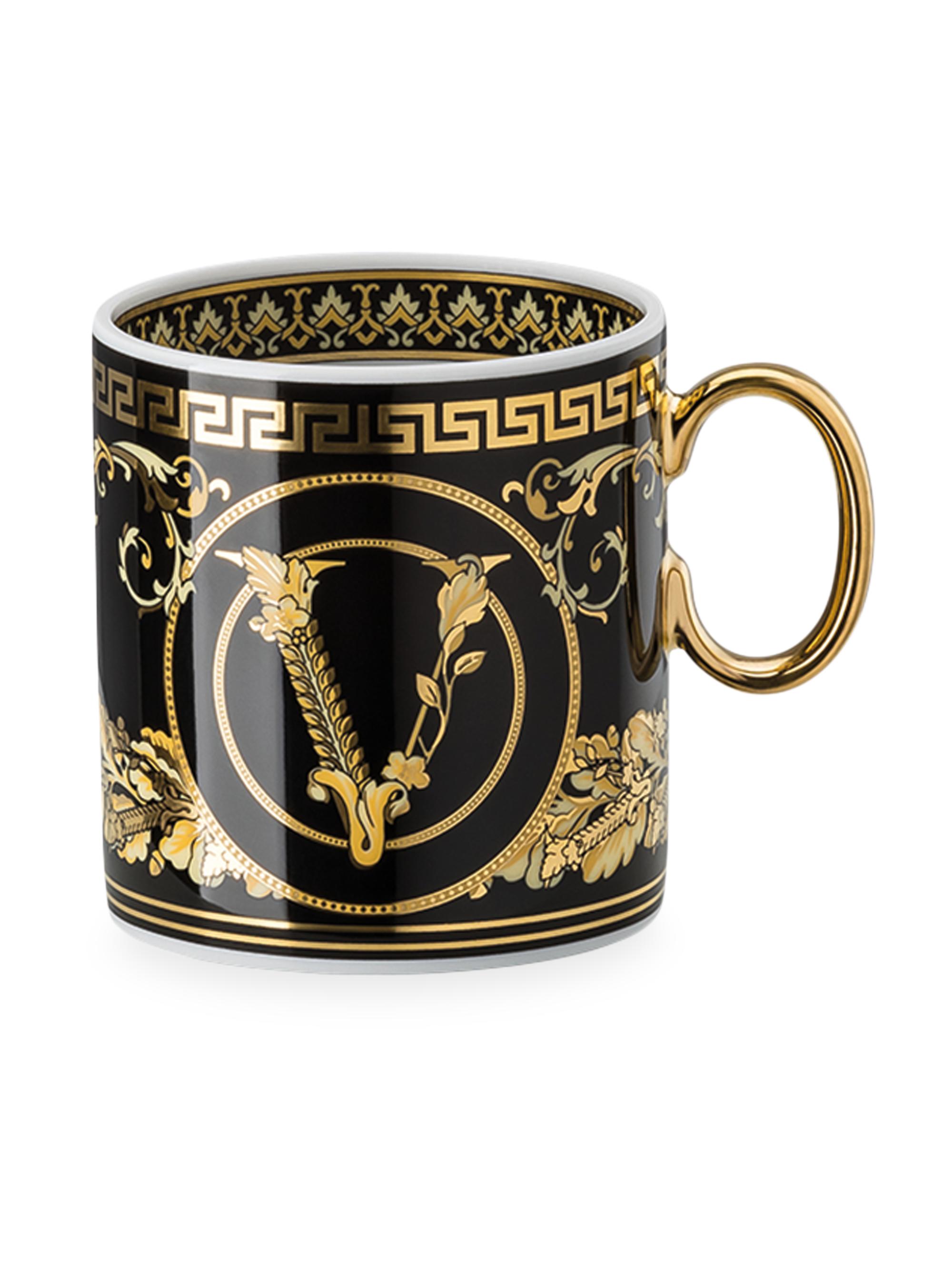 Rosenthal Versace Virtus Coffee Cup & Saucer Set - Black