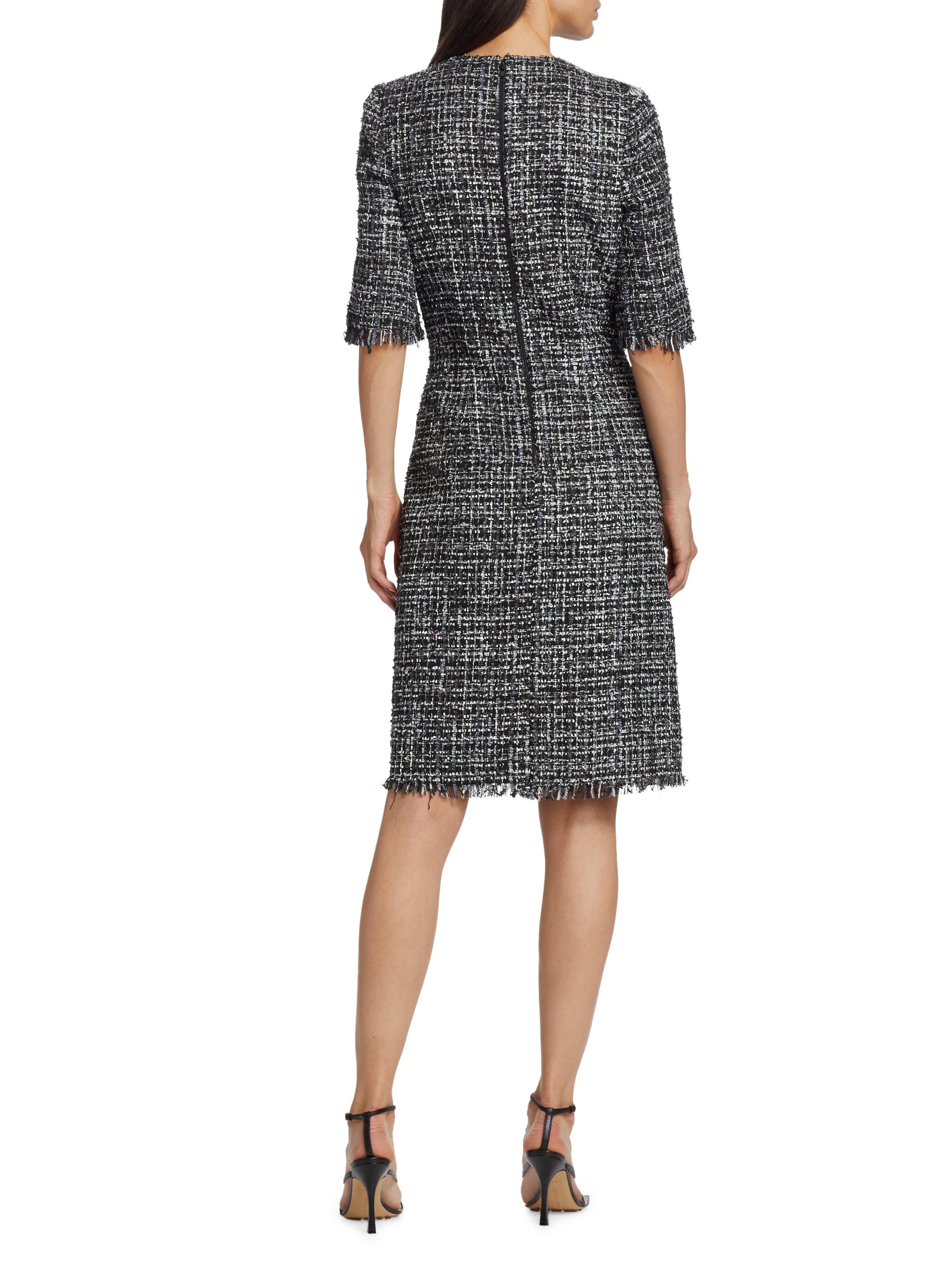 Teri Jon Tweed Dress Tweed Dress Teri Jon Evening Dresses Saks Fifth Avenue  Teri Jon