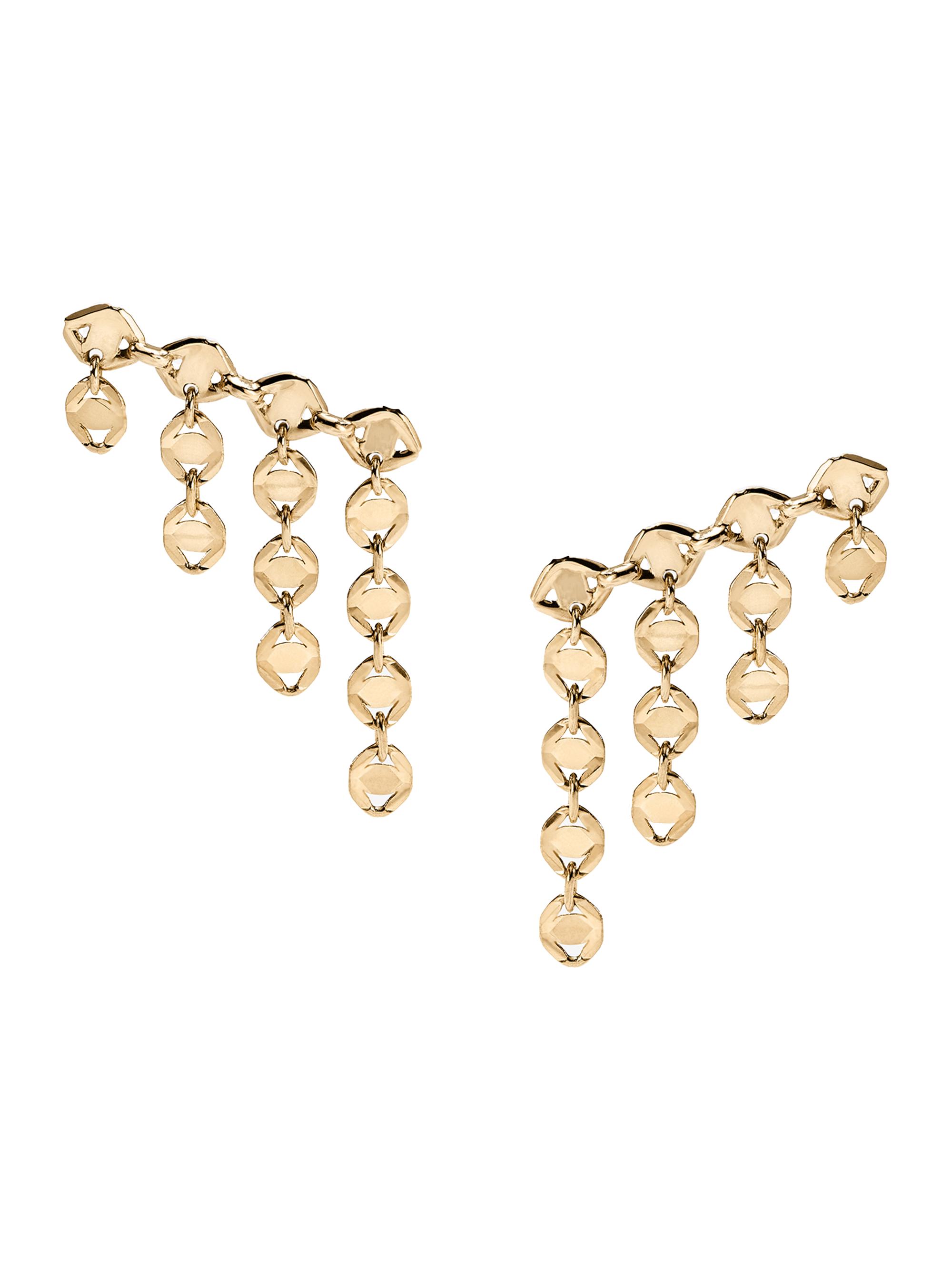 Lana Women's 14K Yellow Gold Fringe Ear Crawlers - Yellow Gold