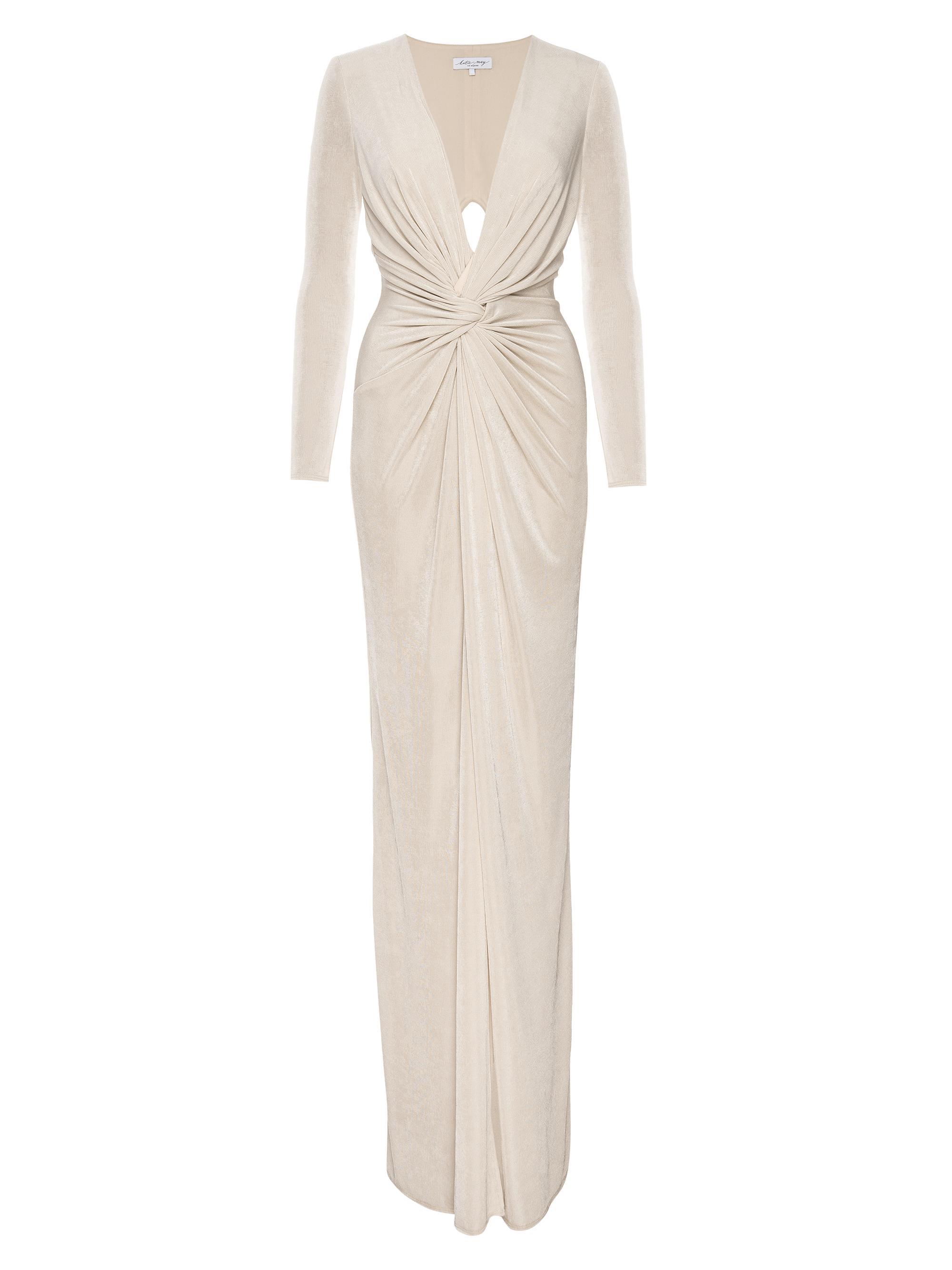 Katie May Women's In A Mood Cut-Out Gown - Champagne