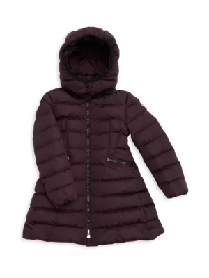 Shop Moncler Little Girl's u0026 Girl's Charpal Hooded Puffer Jacket | Saks  Fifth Avenue