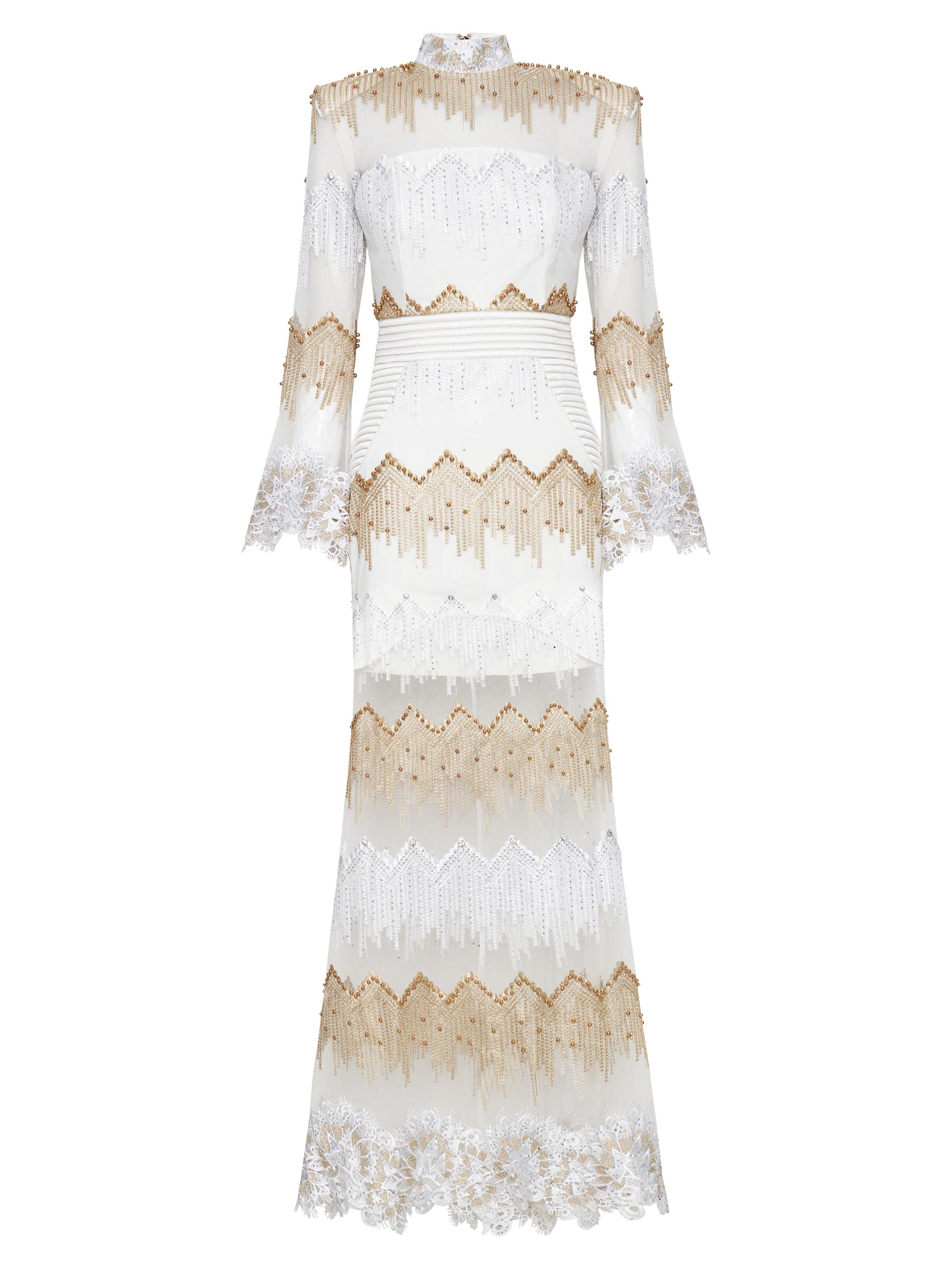 Zhivago Women's Signature Chrysler Studded & Embroidered Gown - Moet