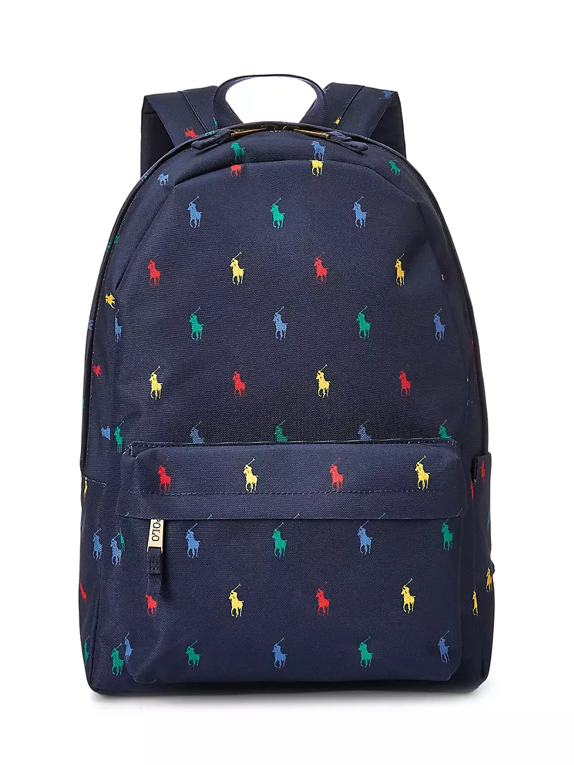 Floral Print Backpack / Bag Charm / Set