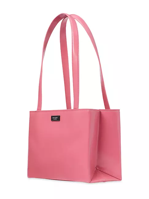 Kate Spade Jeanne Satchel Bag Medium Black/Pink in Leather with