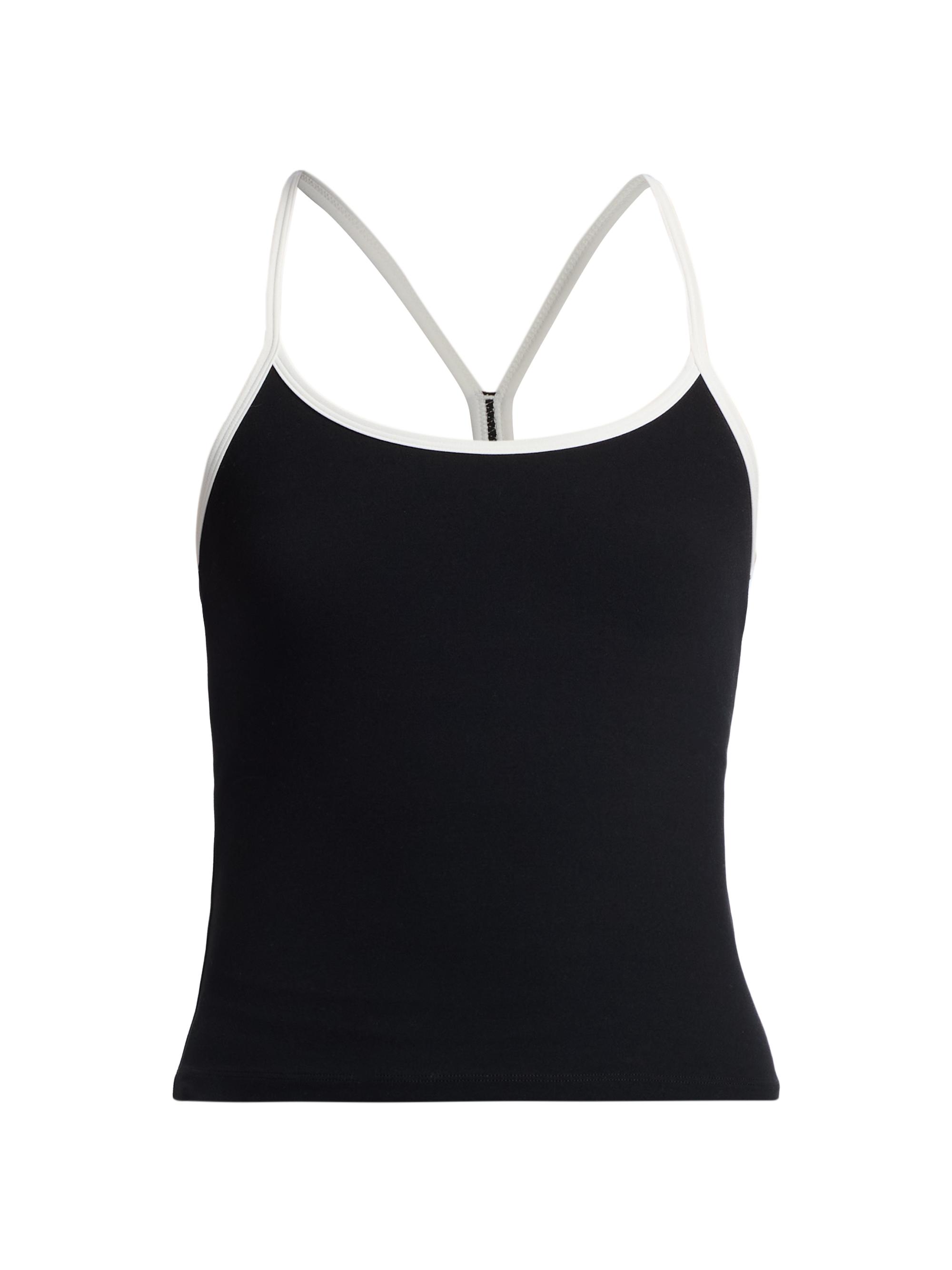 Splits59 Women's Airweight Racerback Tank Top - Black White