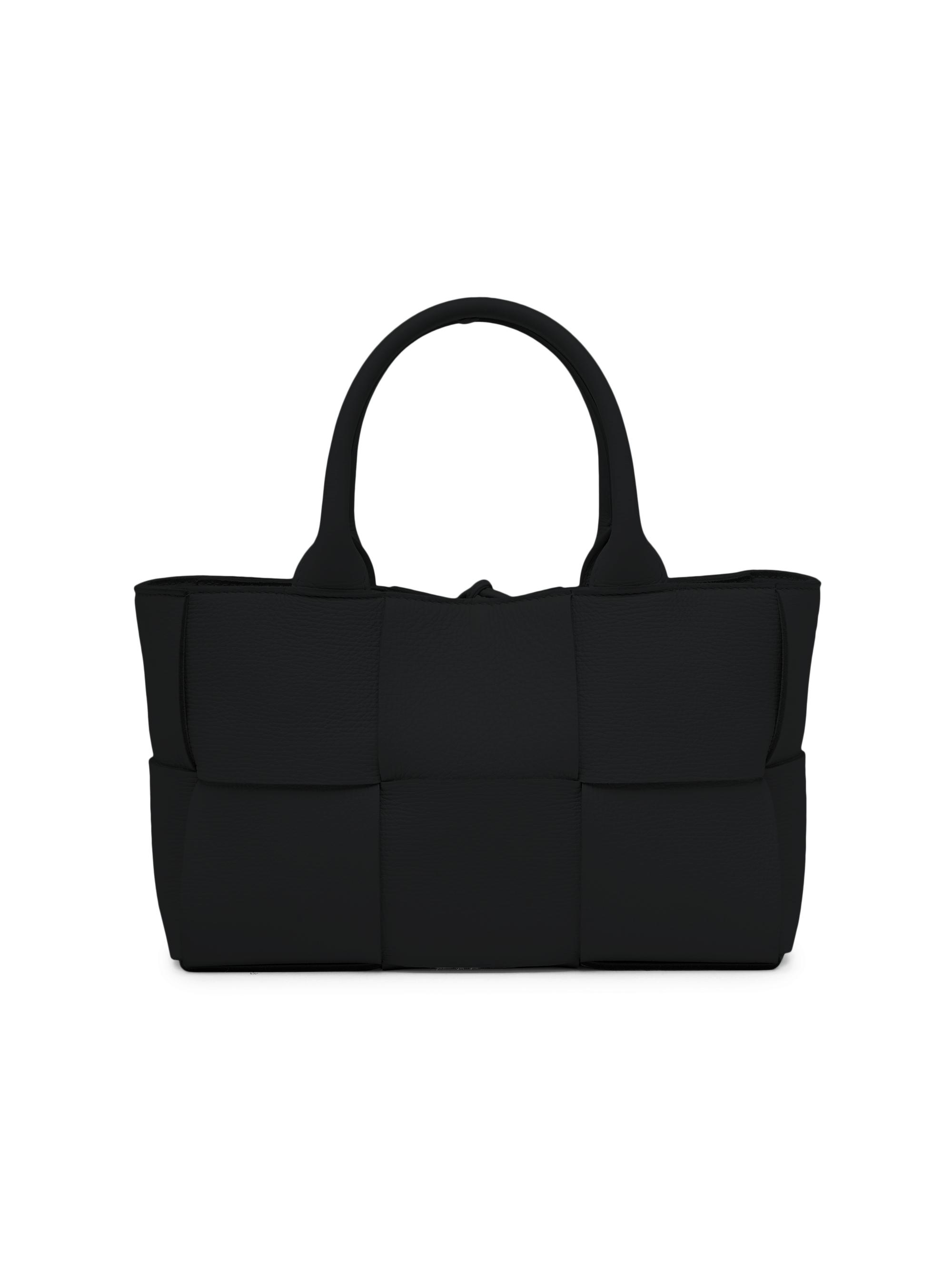 Bottega Veneta Women's Mini Arco Intreccio Leather Tote Bag - Black