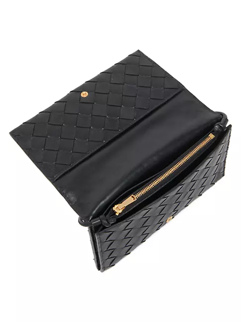 Fendi by Marc Jacobs Baguette Continental Wallet with Chain Black