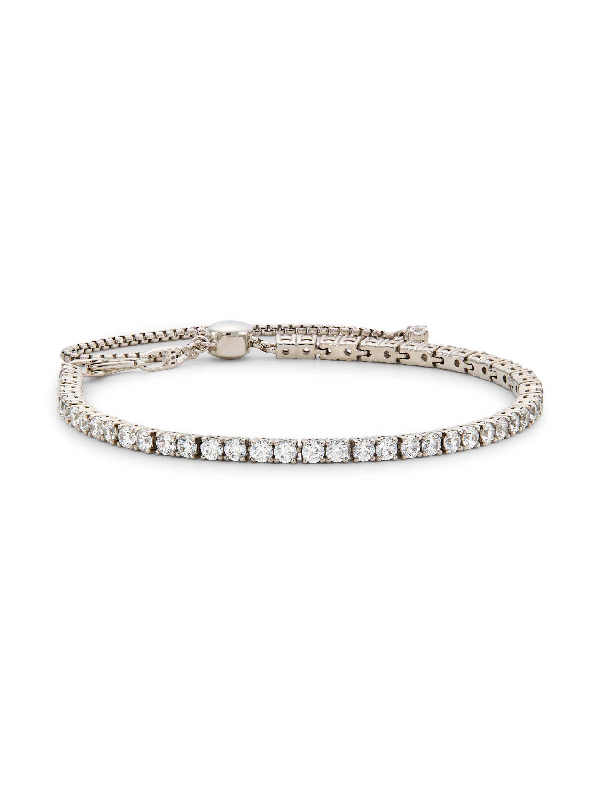 Adriana Orsini Women's Loveall Sterling Silver & Cubic Zirconia Bracelet - Sterling Silver